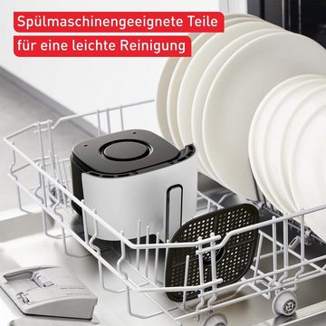 Tefal Heißluftfritteuse EY145A energiesparend Easy Fry Compact, 1300,00 W, Mit 10 automatische Garprogramme, Touchdisplay Antihaftbeschichtung