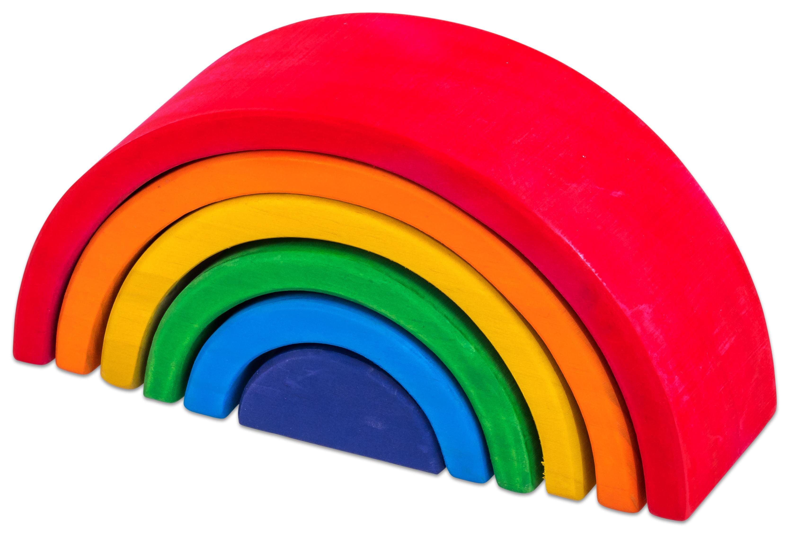 Betzold Regenbogen Holzbausteine Spielbausteine