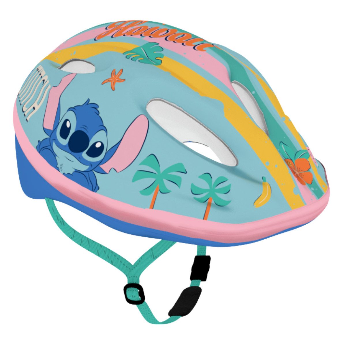 Stitch Kinderfahrradhelm Helm für Fahrrad Scooter und Inlineskates mit Verstellrad (Packung)