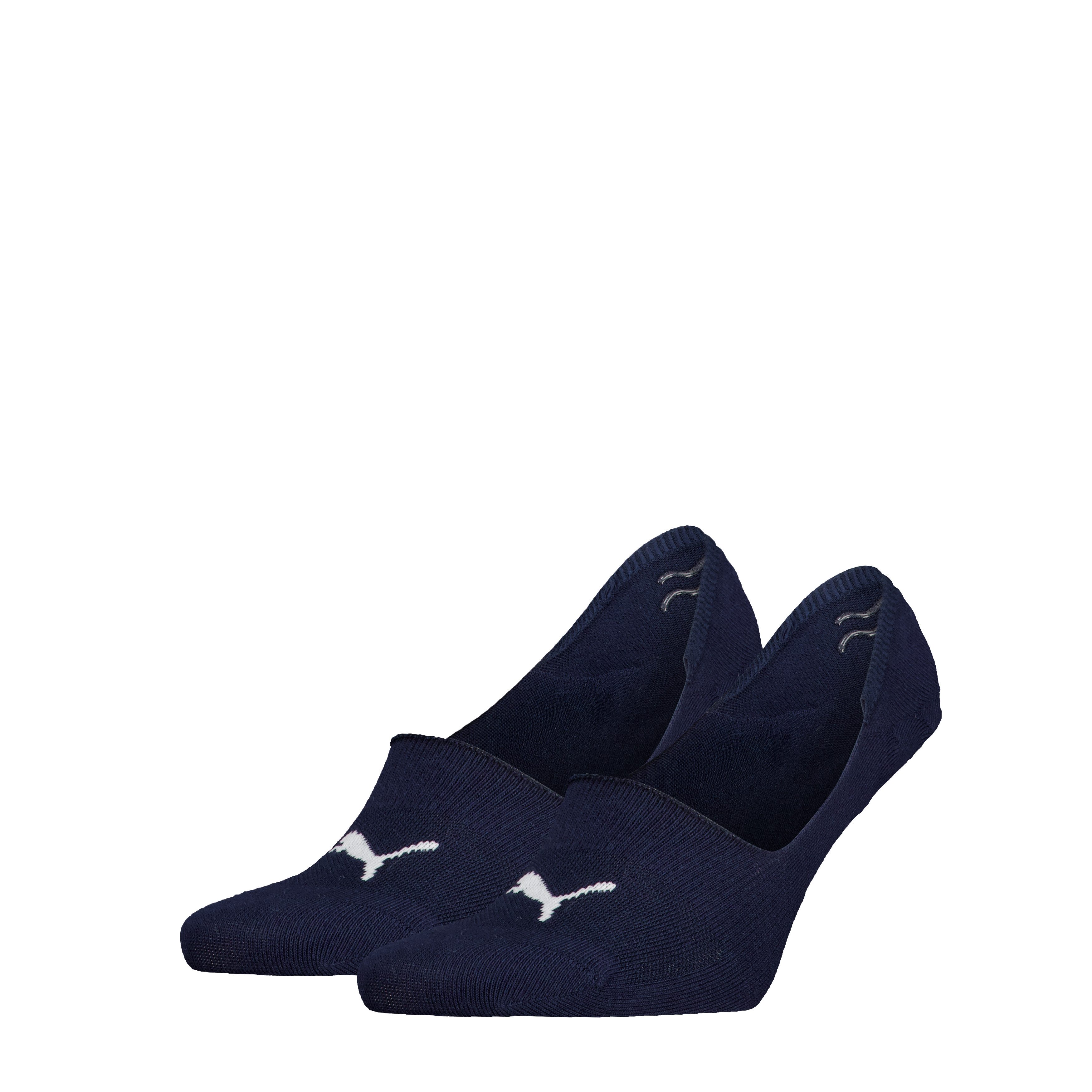 PUMA Füßlinge PUMA UNISEX MID CUT FOOTIE (2 Paar) No-Show-Socks, Silikon in der Ferse für optimalen Halt