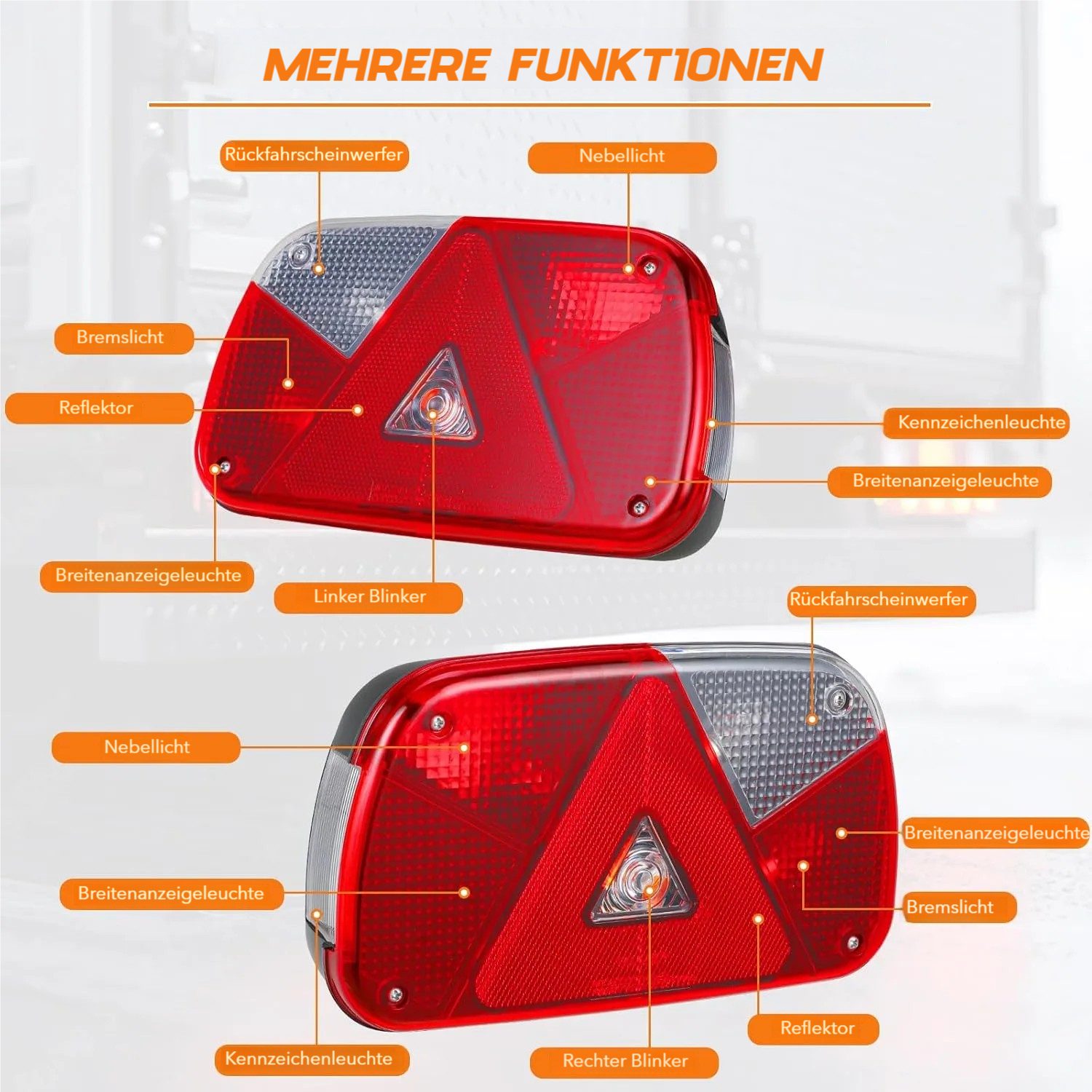 TLGREEN Anhänger-Rückleuchte Rücklicht,Anhänger Beleuchtung Set,fur PKW LKW günstig online kaufen