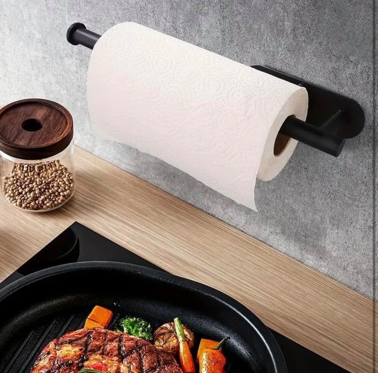 Bundviel Küchenrollenhalter Küche Rolle Papier Halter WC Handtuch Gestell selbstklebend, (1-St)
