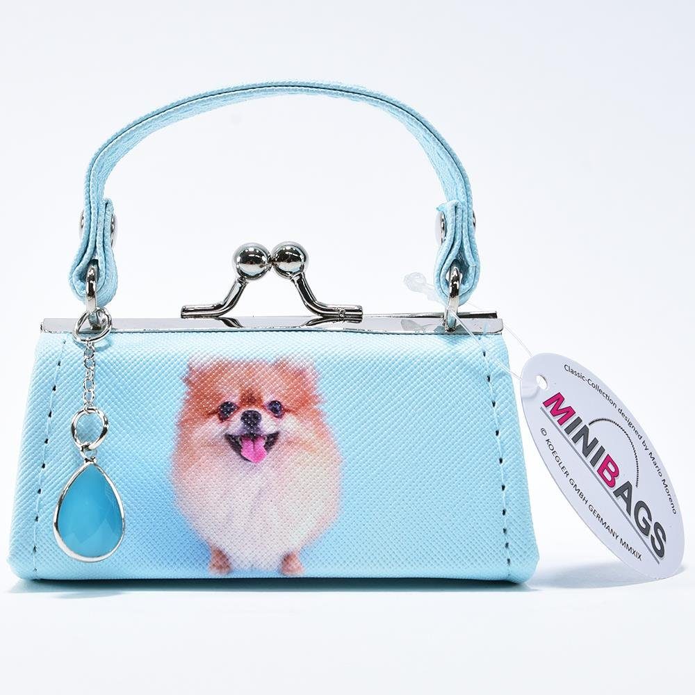 Mini Bag (1-tlg), Moreno Geldbörse Mario Hund Fotodruck Glitzerstein Kleinspitz Mini Münzbörse Geldbörse Kögler