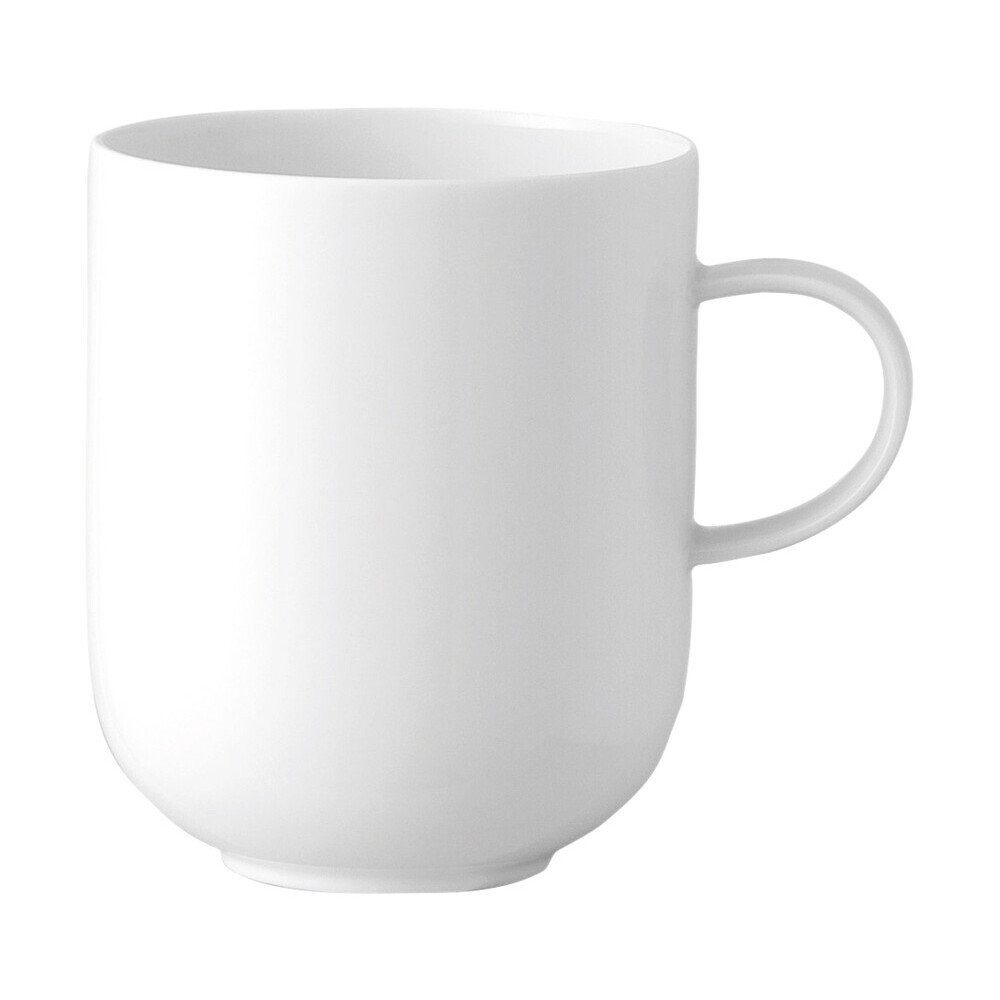 Rosenthal Becher Schokobecher 0,35 l Suomi Weiß, 1-tlg., Porzellan, Henkelbecher, Kaffeebecher, Tasse, 350 ml, Porzellan, weiß