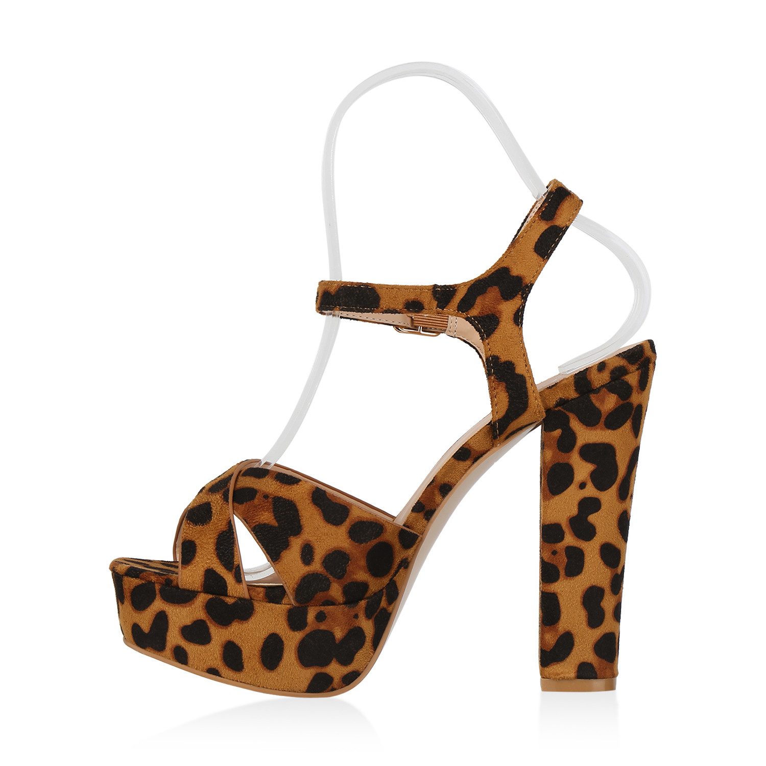 VAN HILL 820919 Plateausandaletten Damen Plateau Sandaletten High Heels Rie günstig online kaufen