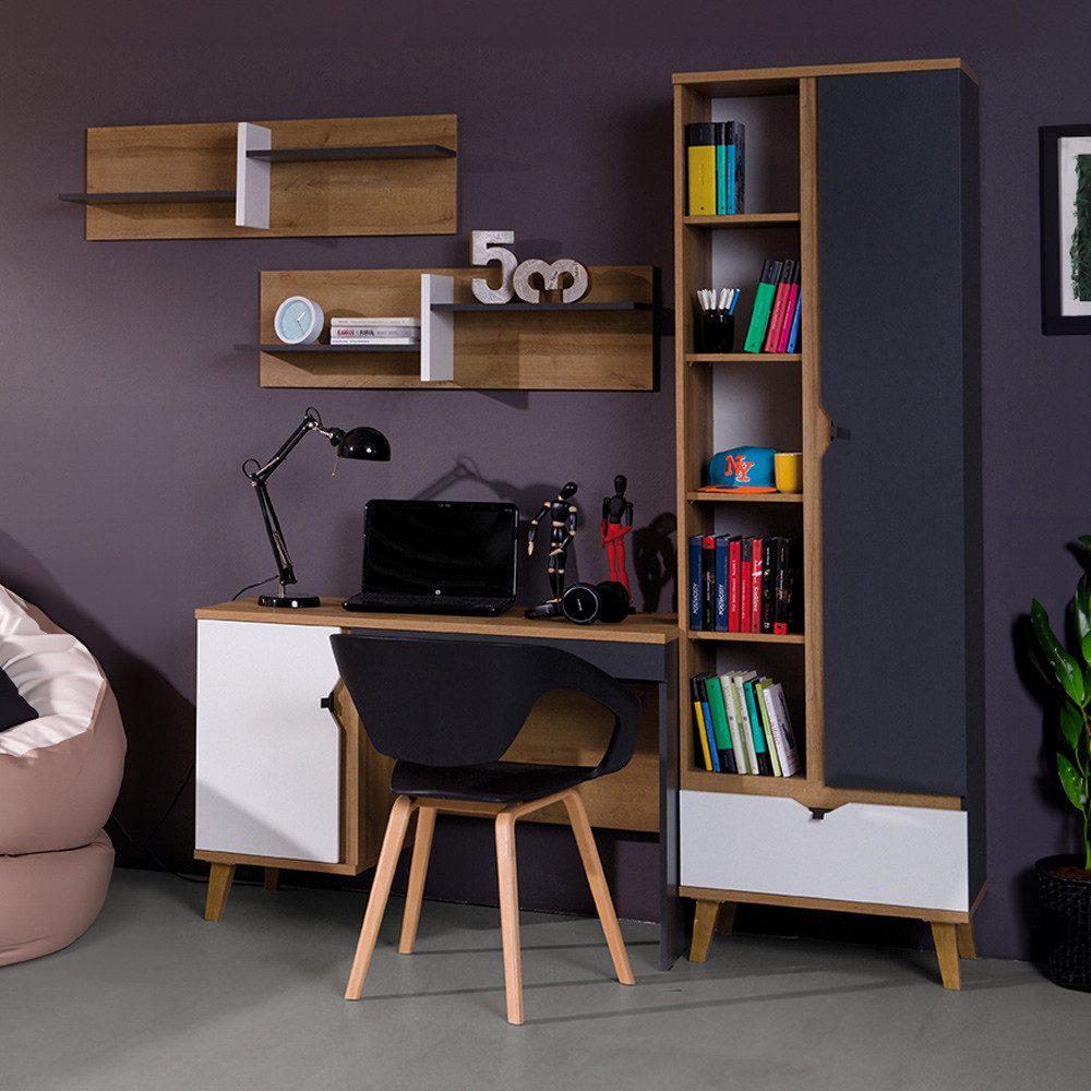 Lomadox Jugendzimmer-Set MARIBOR-132, (Sparset, 4-tlg), Schreibtisch Wandre günstig online kaufen