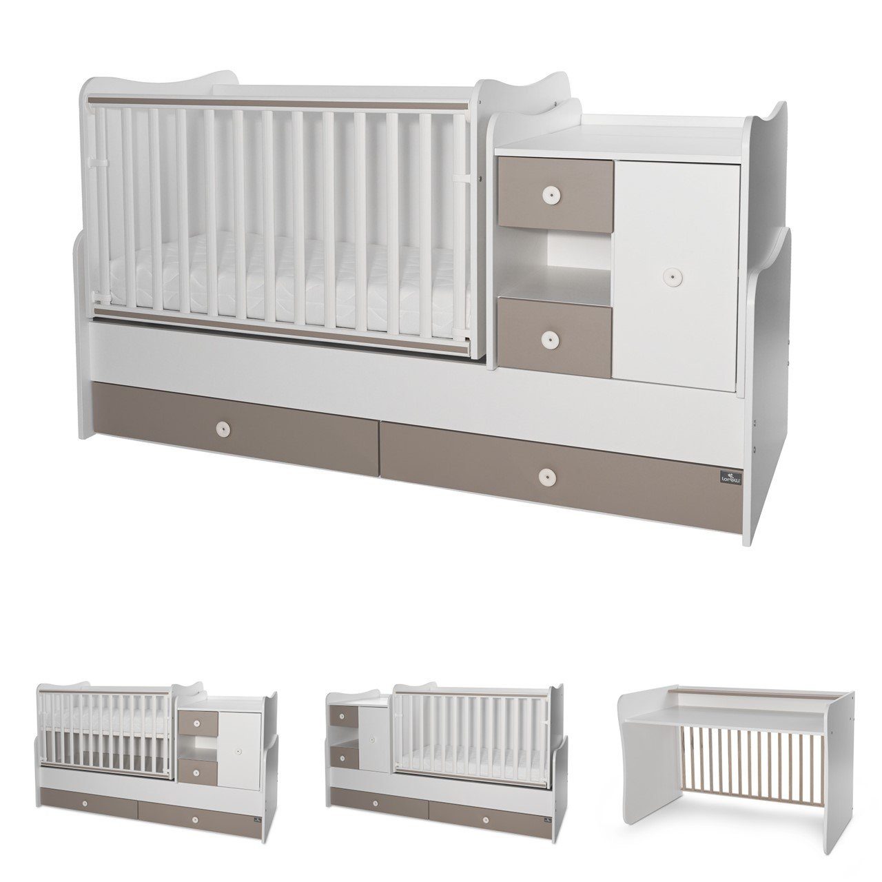 Komplettbett Baby- und Kinderbett Mini Max