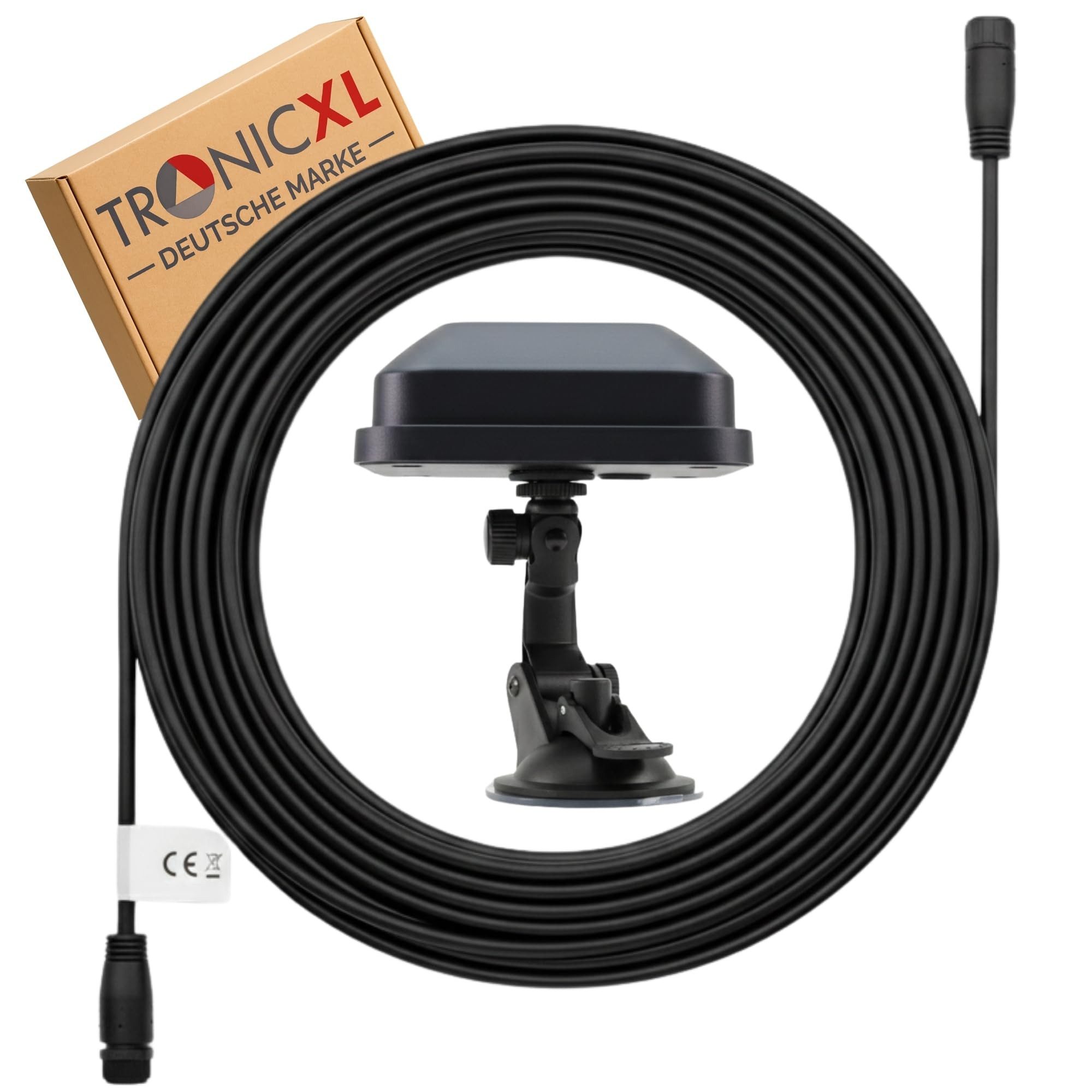 TronicXL Rasenmähroboter-Cover Saugnapf Halter Verlängerungskabel passend für Segway Navimow Antenne, Zubehör für i105E, i108E, H500E-VF, H800E-VF, H1500E-VF, H3000E-VF, i105E i108E, H500E-VF H800E-VF H1500E-VF H3000E