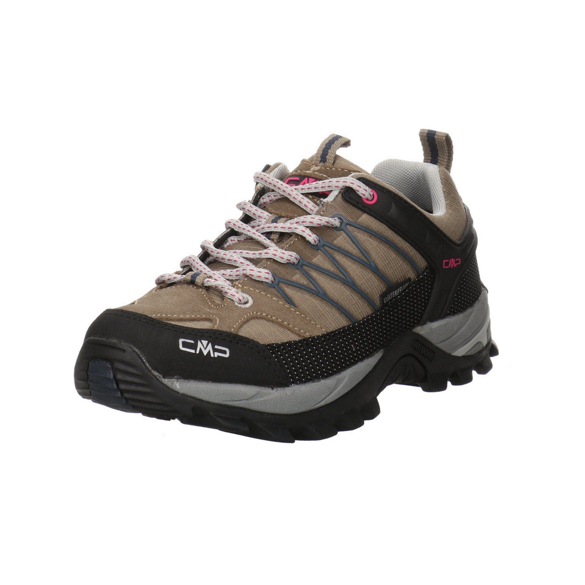 CMP Damen Schuhe Outdoor Outdoorschuh mit Synthetikkombination Outdoorschuh Low Rigel beige kombiniert