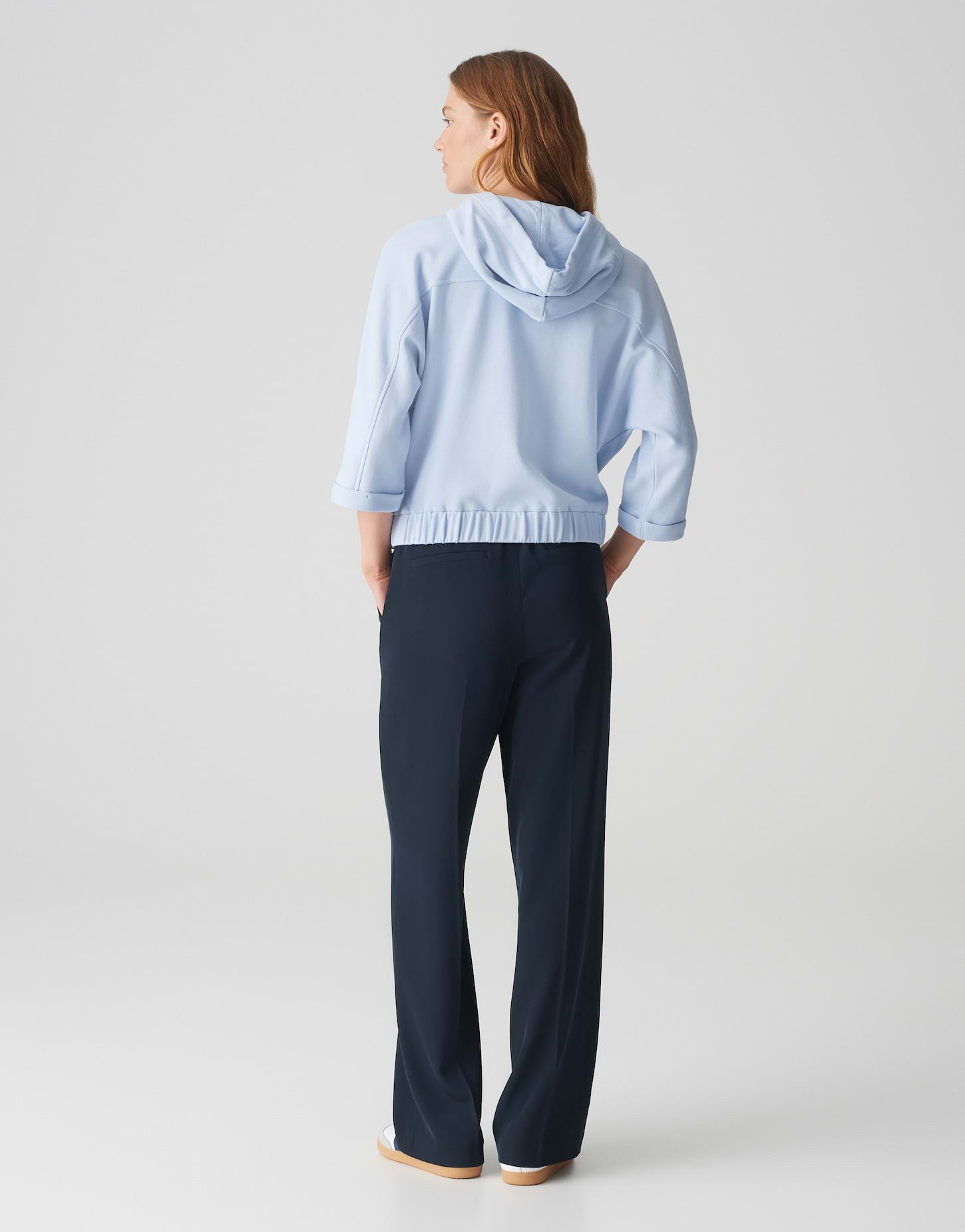 OPUS Sweatjacke GUSA Batwing Fit aus softer Baumwolle