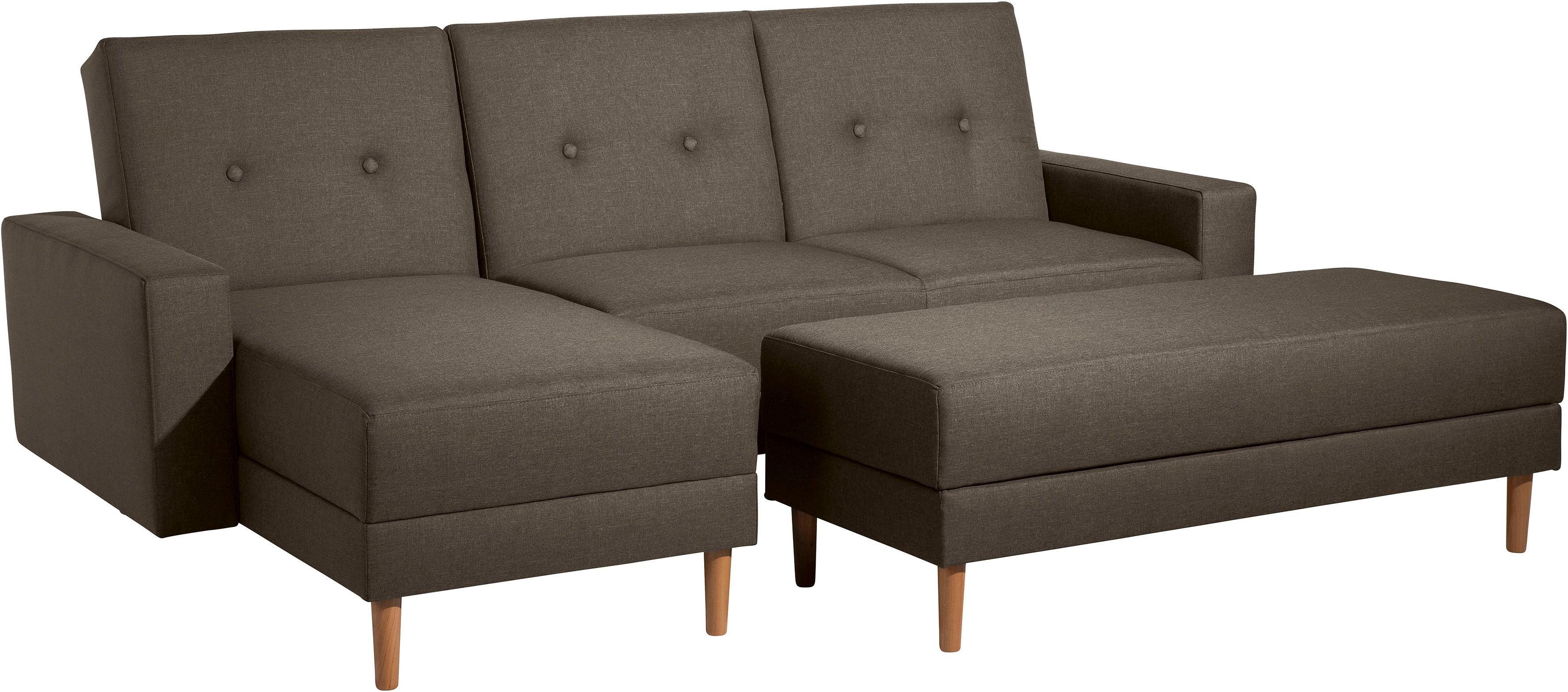 Max Winzer® Ecksofa Just Chill, Schlafsofa mit Recamiere, Rückenverstellung, inklusive Stauraumhocker. Reduzierter Preis € 1.629,99. Unverbindliche Preisempfehlung € 3.030,00