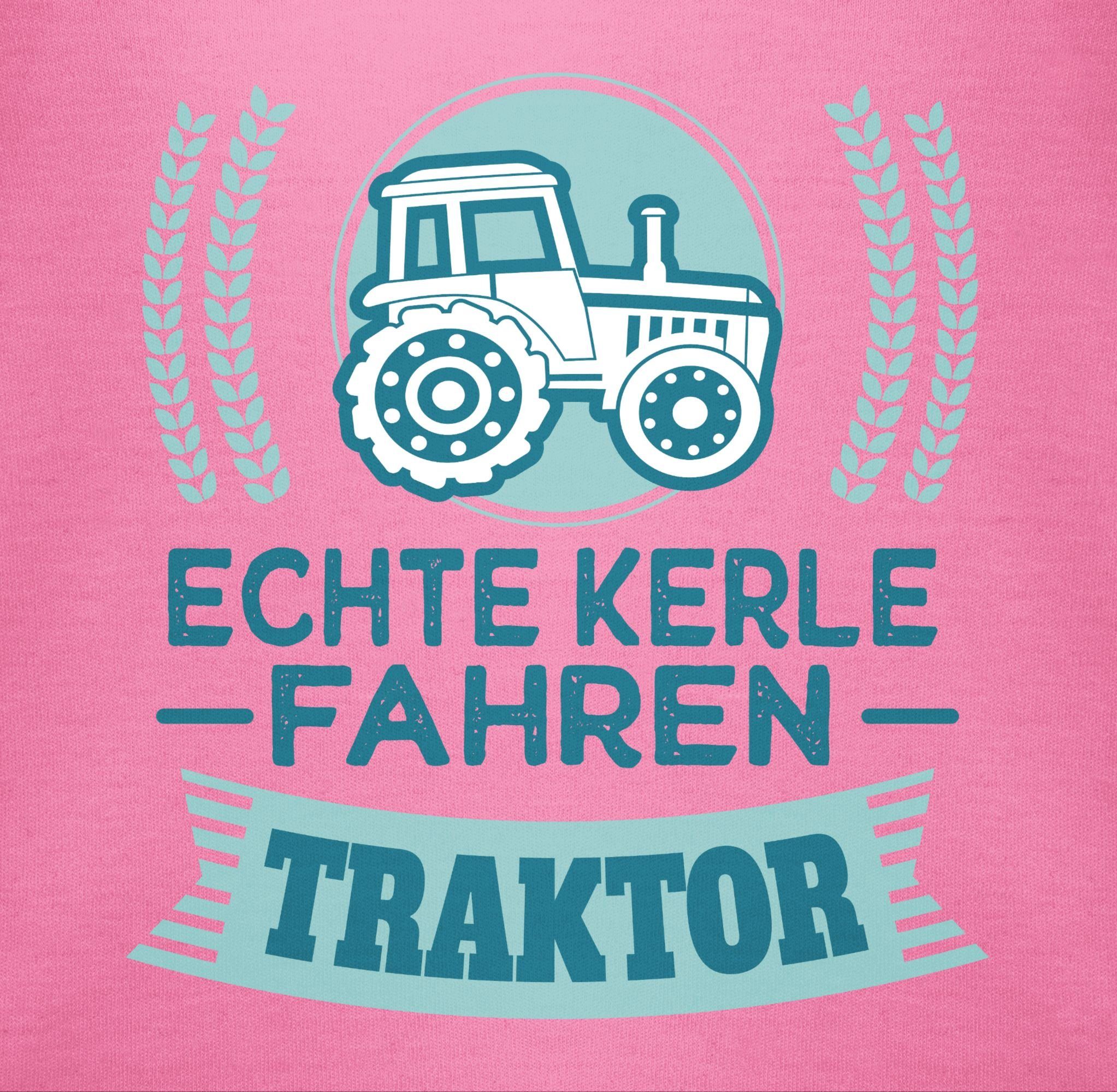 Traktor - Shirtracer fahren Kerle 3 Landwirte für Geschenk Traktor Pink Shirtbody Bauern Echte