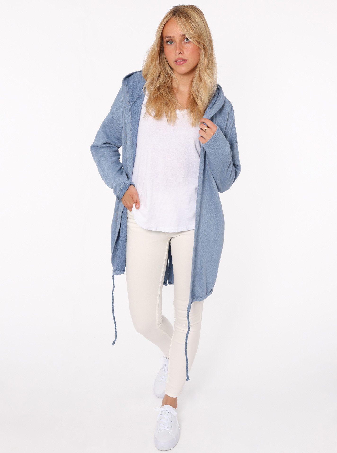 Zwillingsherz Jerseymantel "Positive Mind" mit hohem Baumwollanteil günstig online kaufen