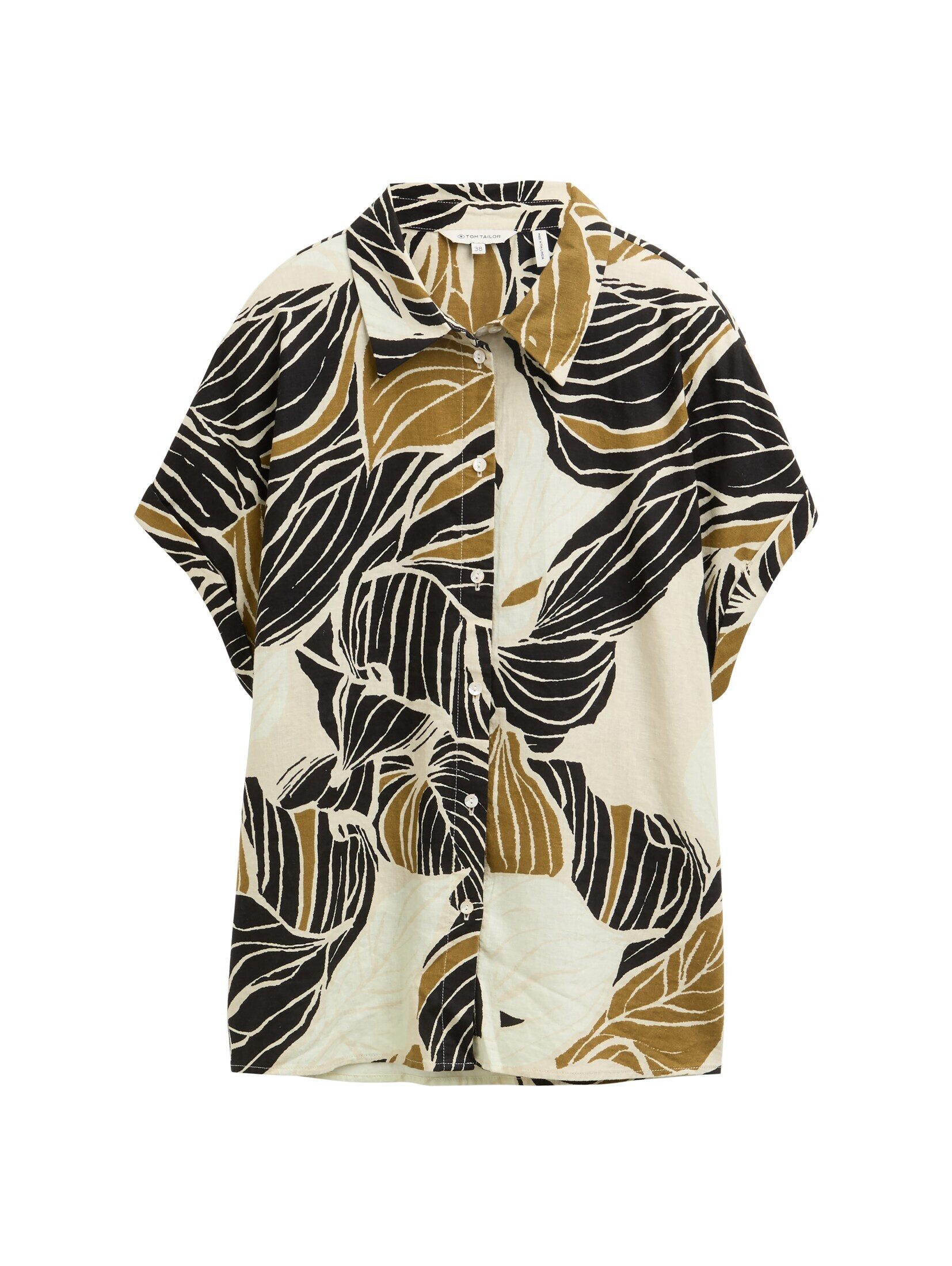 TOM TAILOR Kurzarmbluse Loose Fit Bluse günstig online kaufen