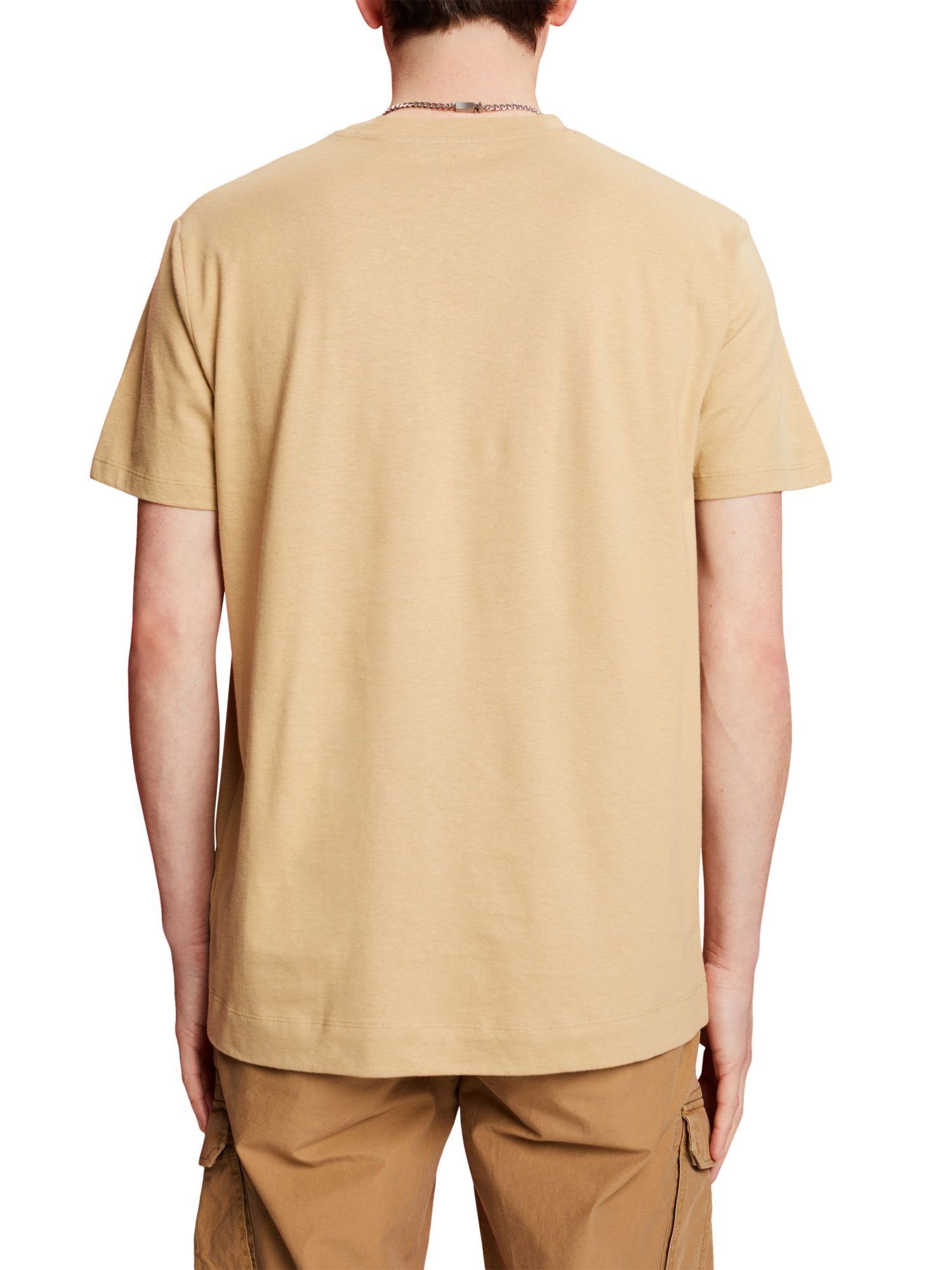 Baumwolle-Leinen-Mix SAND Collection aus (1-tlg) T-Shirt Esprit T-Shirt