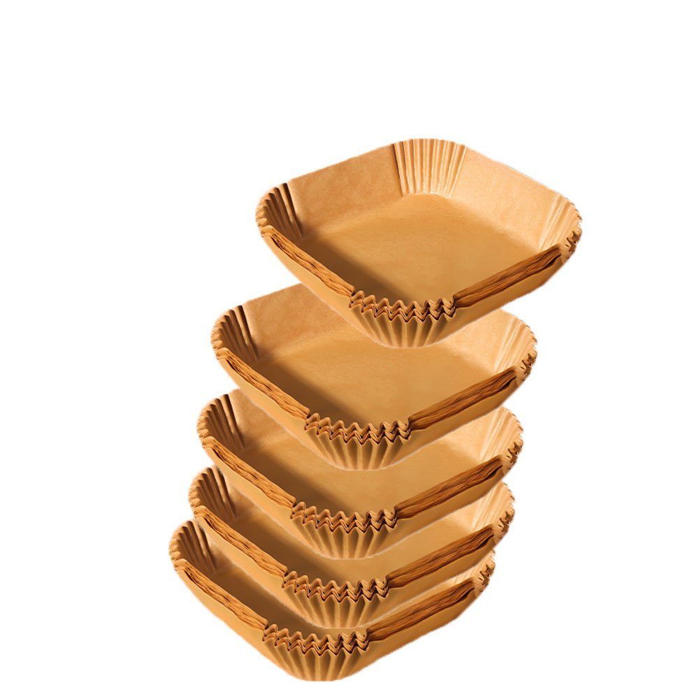 FELIXLEO Backpapier Airfryer Backpapier Zubehör Antihaft Wasserdicht Ölfest 100 Stück