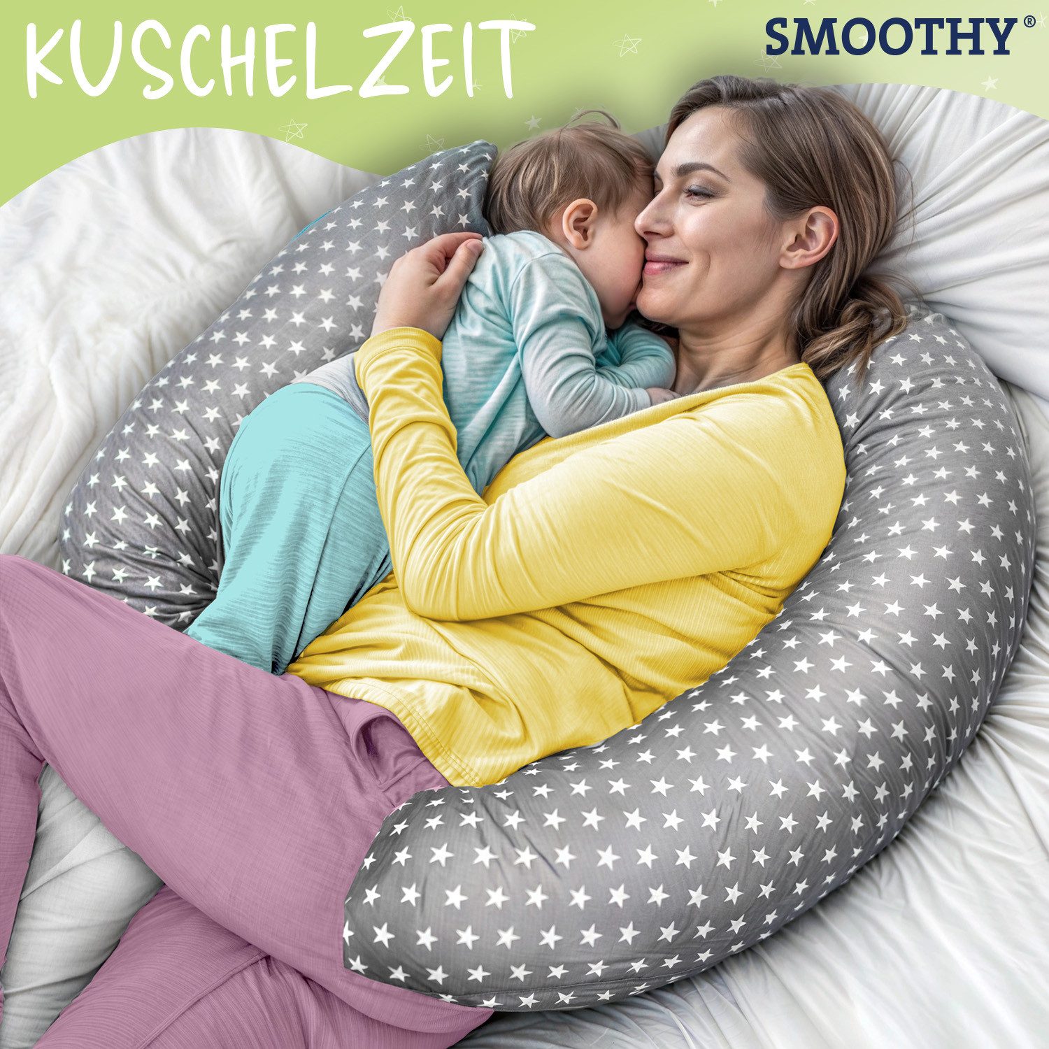 Smoothy Stillkissen Schwangerschaftskissen, Seitenschläferkissen, Lagerungs günstig online kaufen