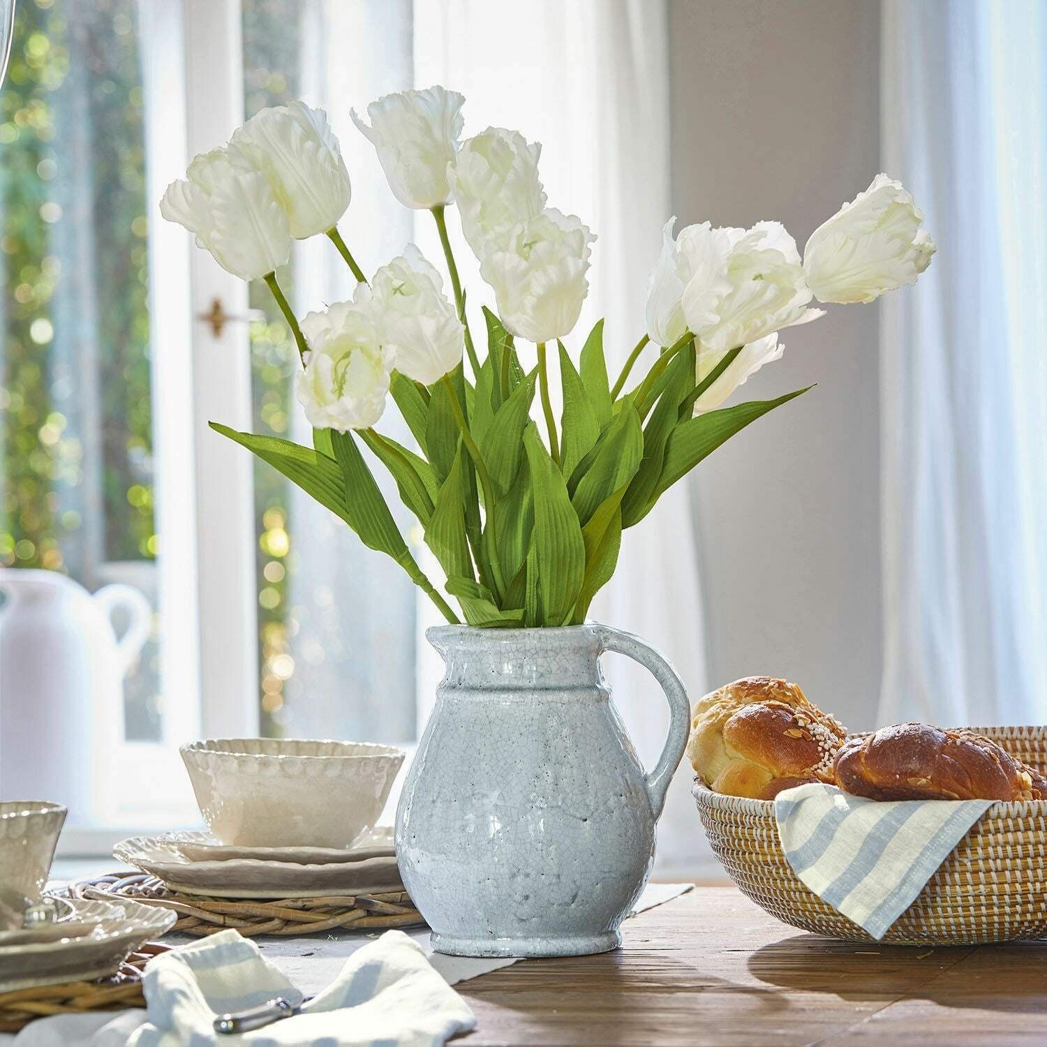 Mirabeau Tischvase Vase Flint grau