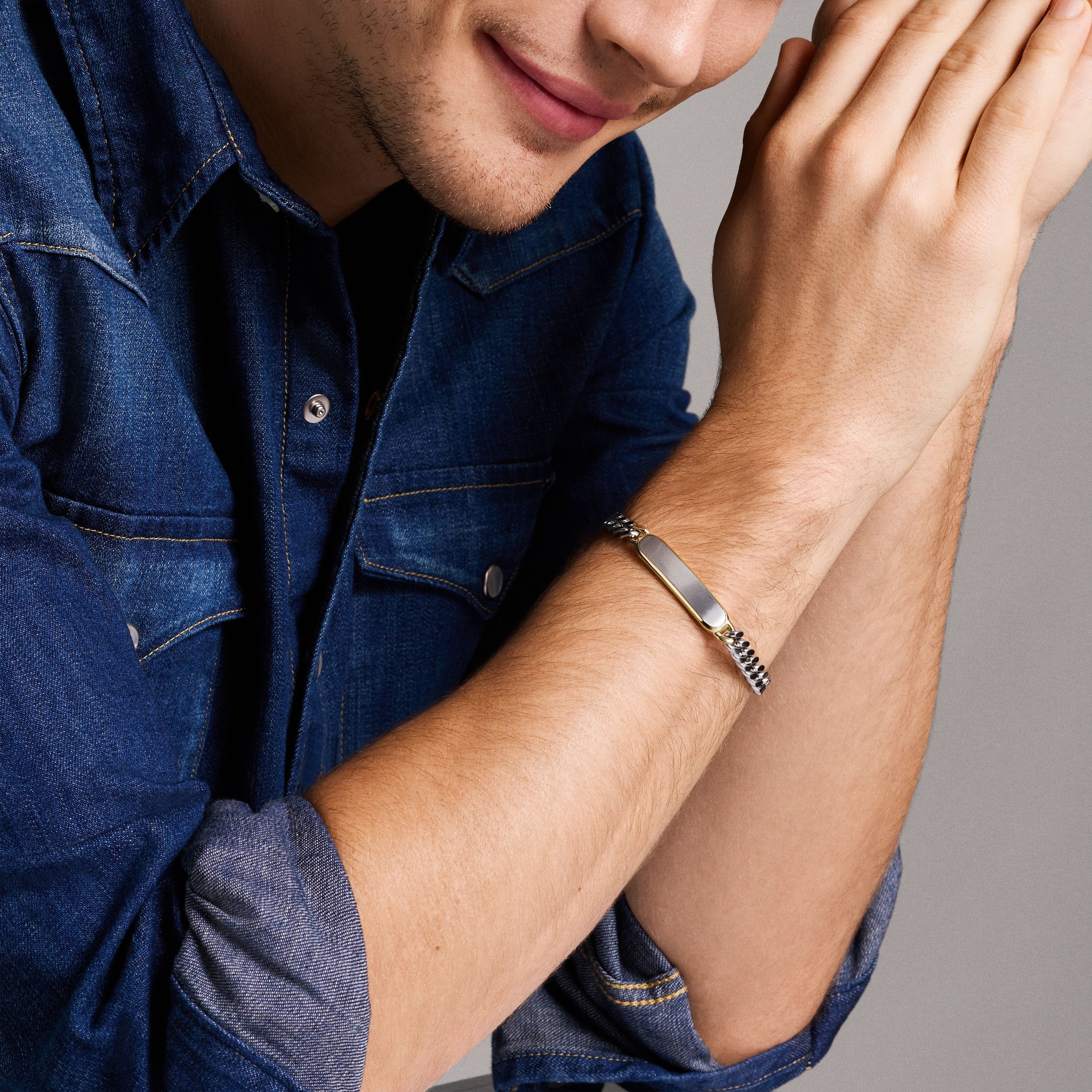 Fossil Armband Schmuck Geschenk Edelstahl DREW Bicolor