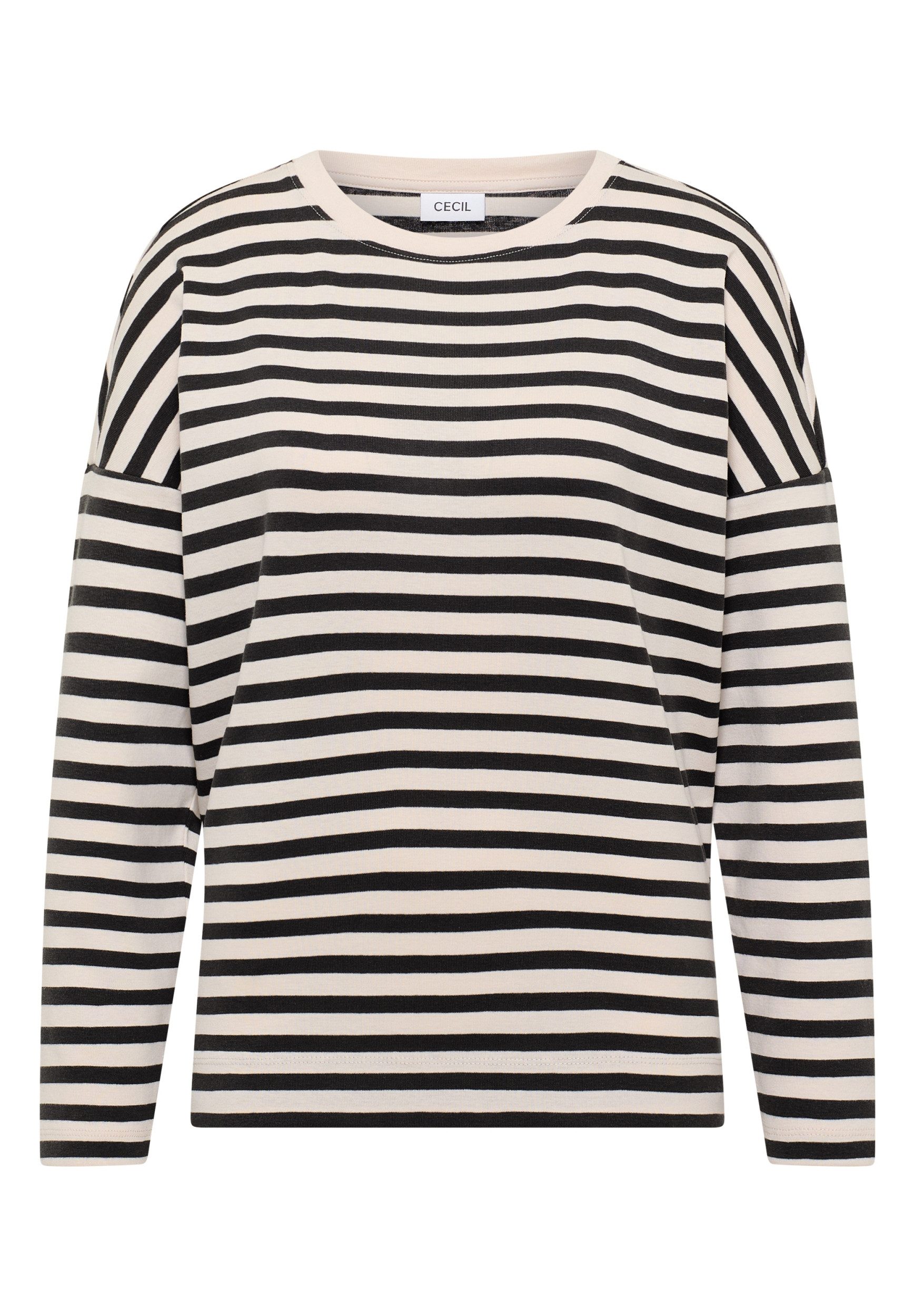 CECIL Langarmshirt - gestreiftes Longsleeve CECIL Full-needle Stripe T-Shir günstig online kaufen