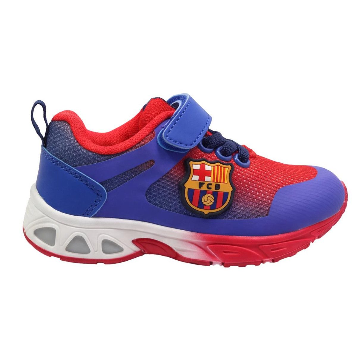 FC Barcelona Kinder Sneaker mit Licht Sportliche Schuhe für Schule Freizeit Alltag Sneaker
