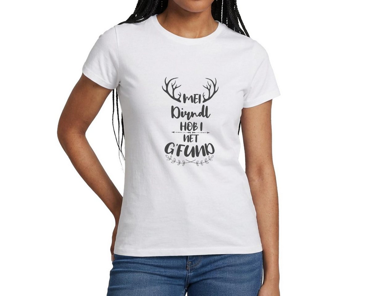 Spreadshirt T-Shirt Dirndl Ersatz, Mein Dirndl Hab Ich Nicht Gefunden Frauen T-Shirt (1-tlg) Slim Fit, fällt klein aus