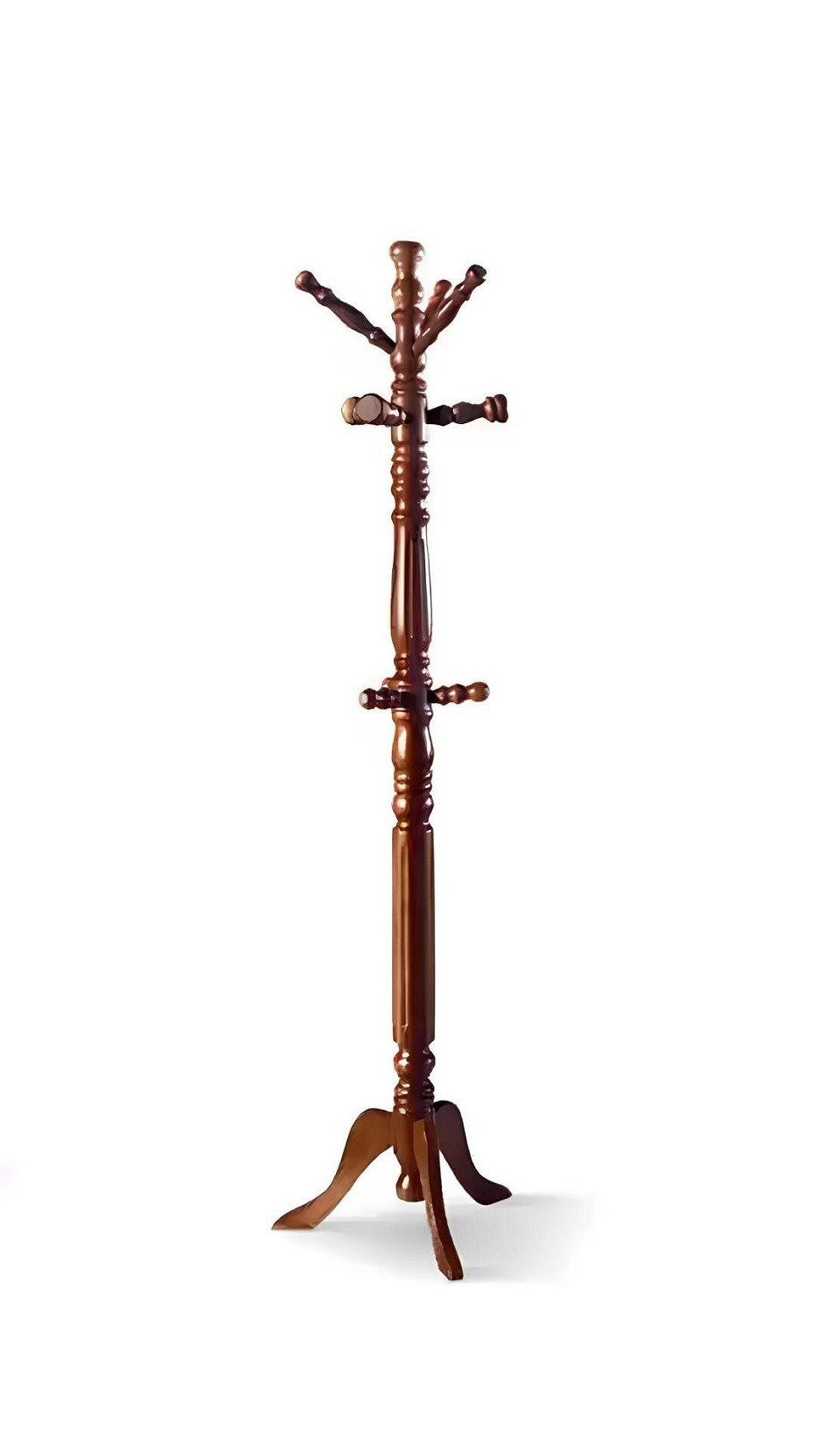 Xlmoebel Garderobenständer Kleiderständer mit Ablagefach und Haken aus Holz, (1 St., Kleiderbügel), Hergestellt in Europa