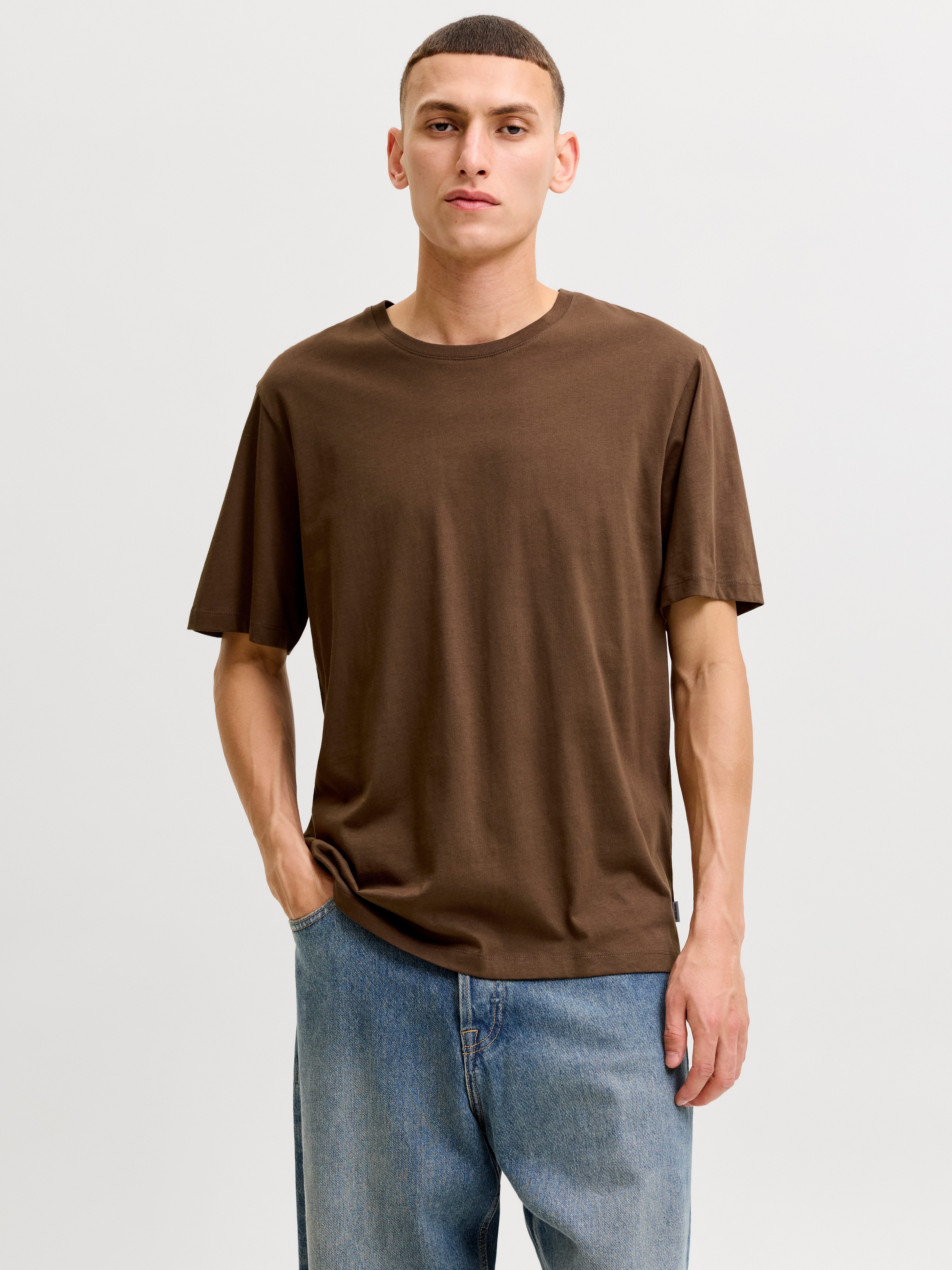 Jack & Jones Rundhalsshirt JJEORGANIC BASIC TEE SS O-NECK NOOS Baumwolle, regular fit