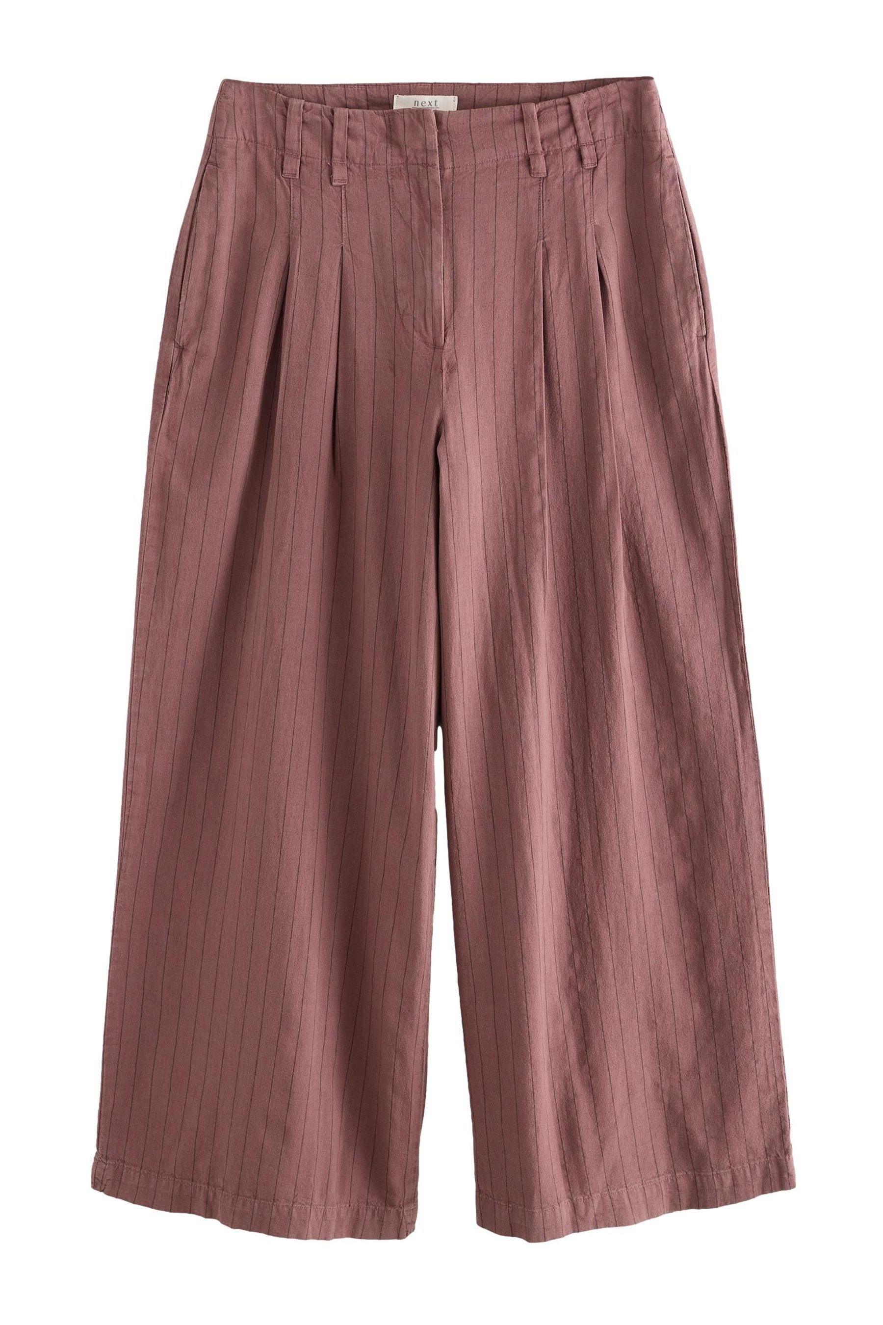 Next Leinenhose Superbreit gestreifte Hose aus günstig online kaufen