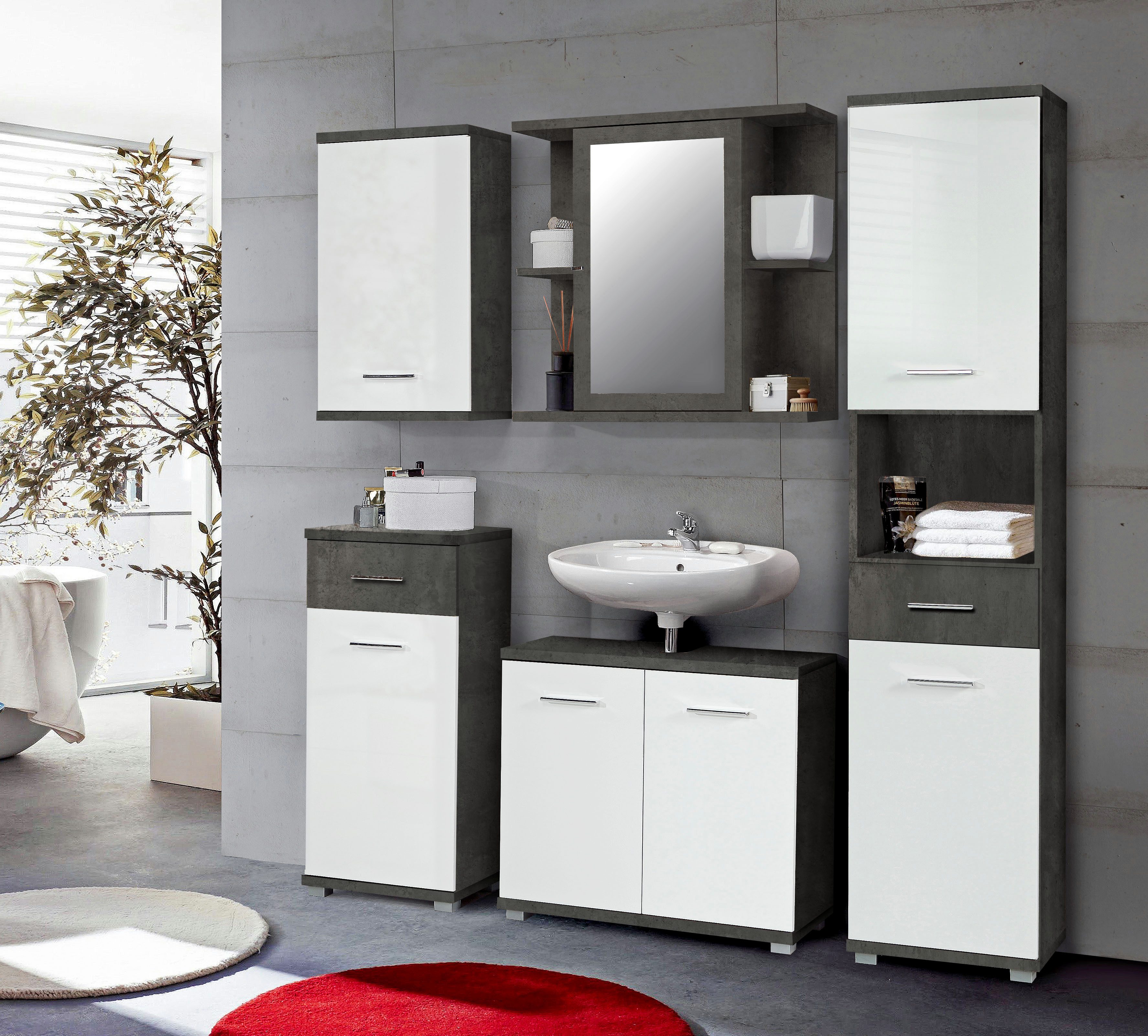 FORTE Hochschrank Champ Hochschrank, Stauraum, 2 Türen, Schubkasten günstig online kaufen