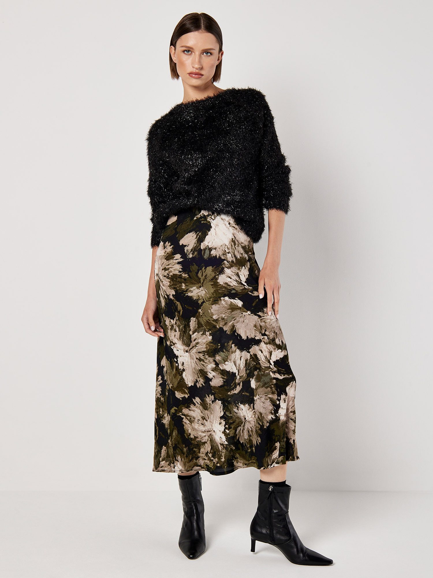 Apricot Strickpullover Flitter Pullover (1-tlg) mit Glitzerdetails günstig online kaufen