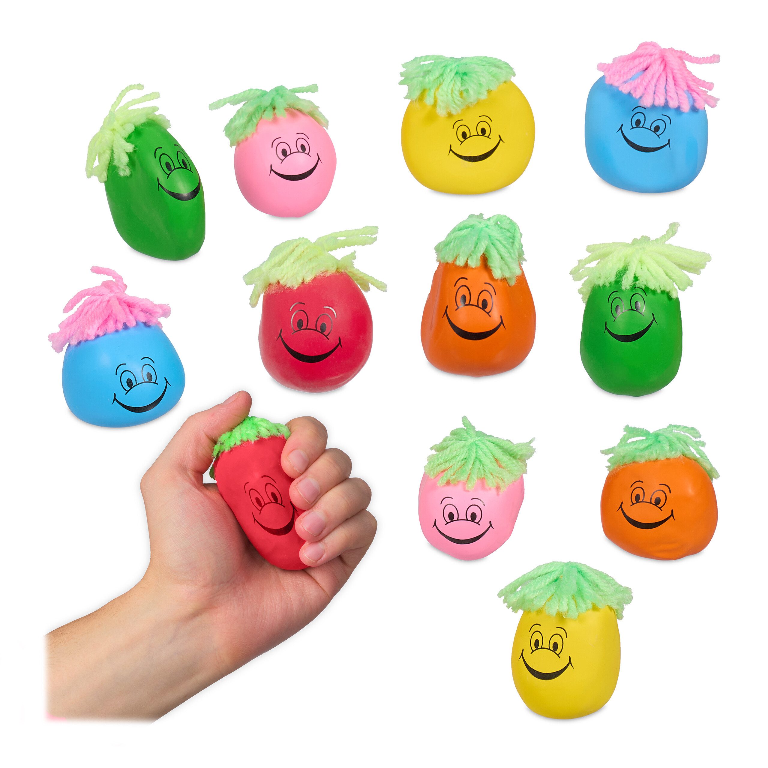 relaxdays Physioball Stressball 6 cm 12er Set (12-St., 12erSet)