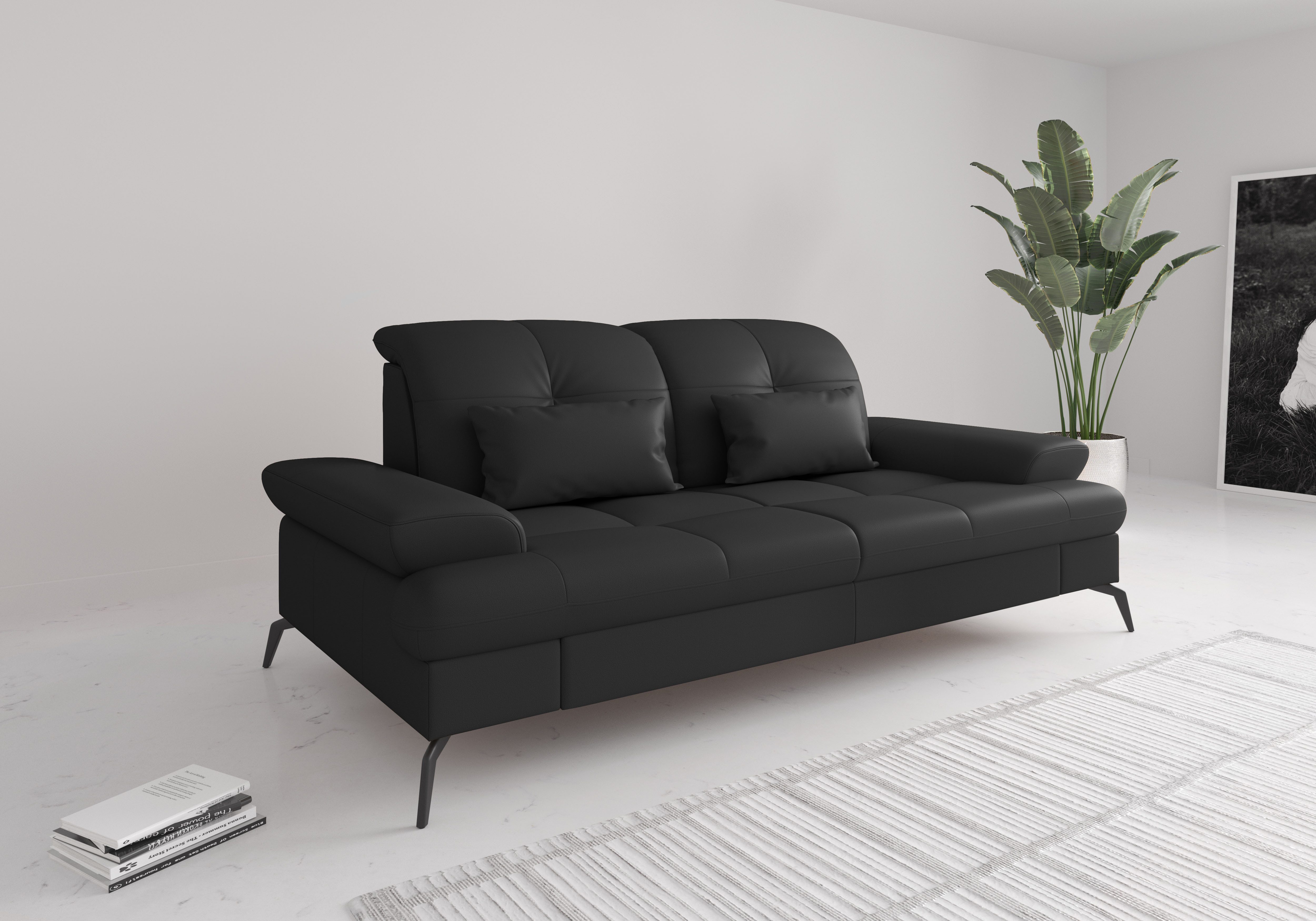 sit&more 2,5-Sitzer Amica, inkl. Sitztiefenverstellung und Armteilverstellung, wahlweise mit Kopfteilverstellung und Bettfunktion