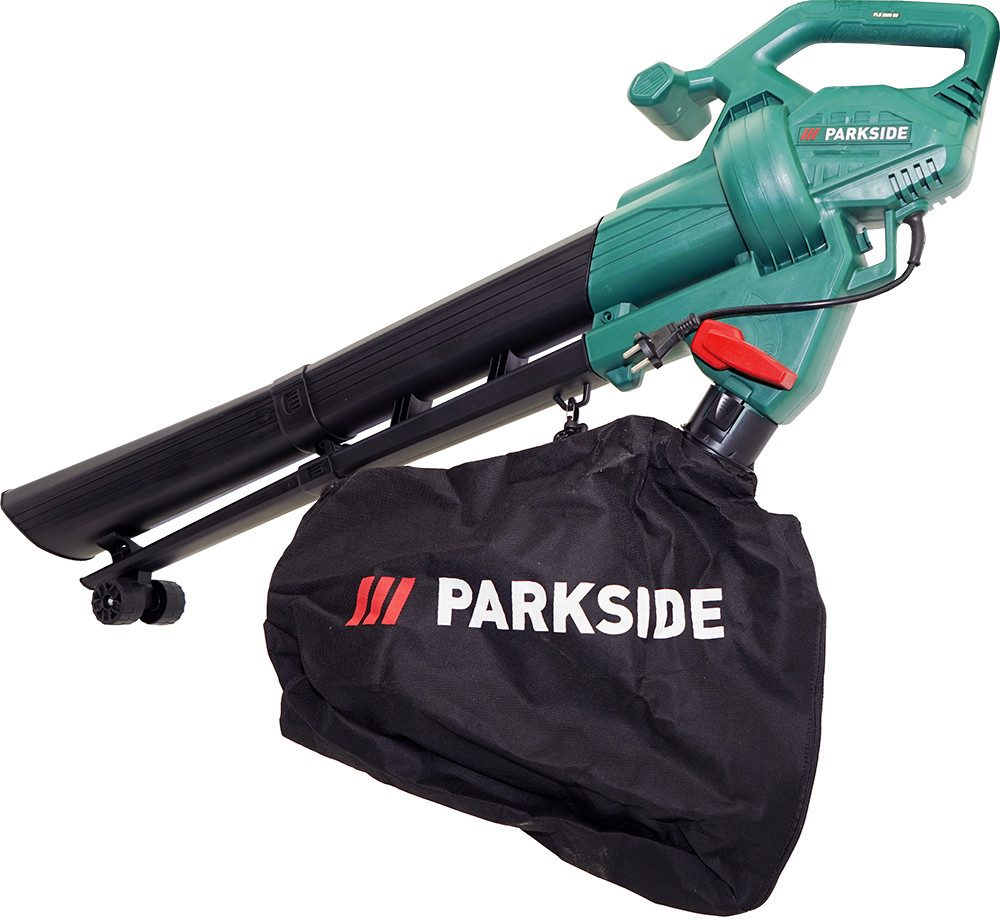 Parkside Elektro-Laubsauger Elektro Воздуходувка Laubbläser PLS 2600 B2, Gebläse, Sauger und integrierte Häckselfunktion