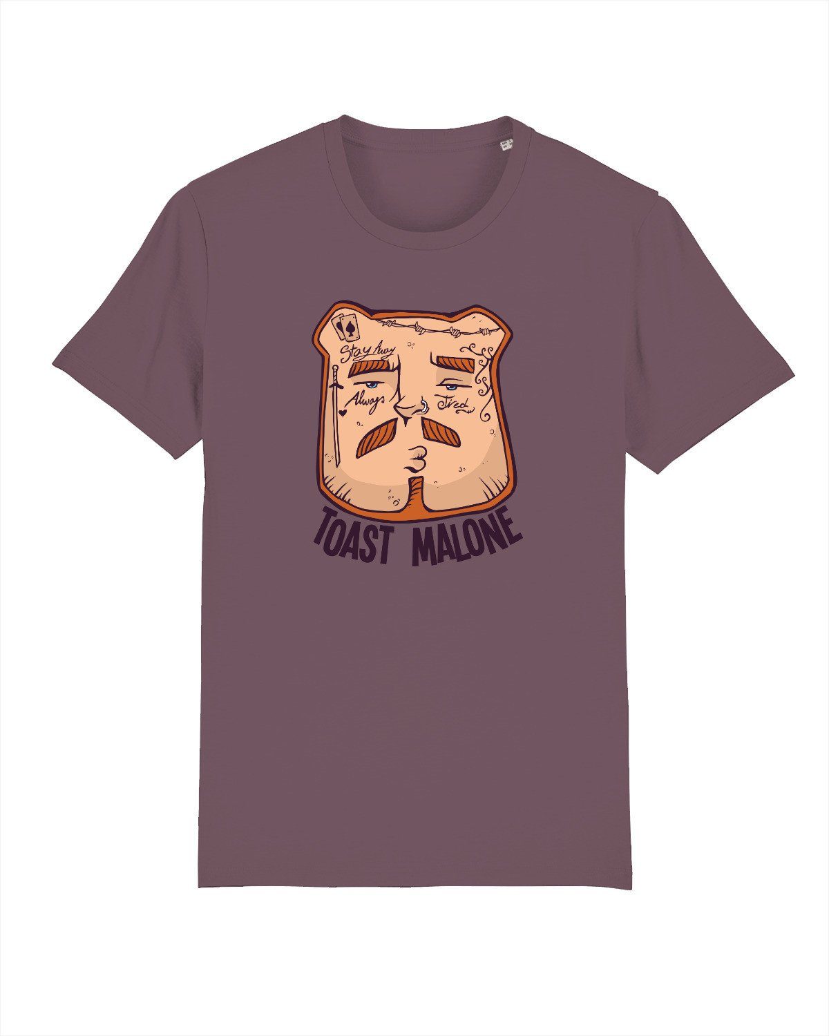 Anprobieren wat? Apparel Hibiscus Print-Shirt (1-tlg) Toast Malone Rose