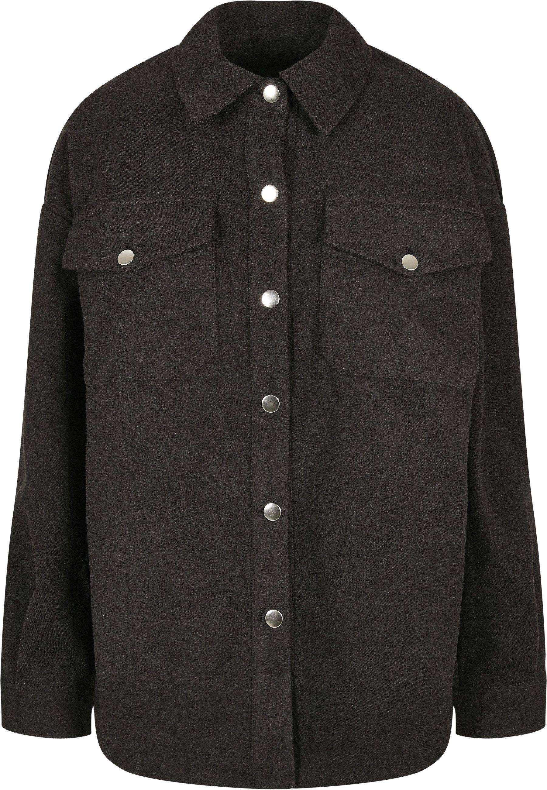 URBAN CLASSICS Kurzarmshirt Urban Classics Damen Ladies Classic Overshirt (1-tlg)