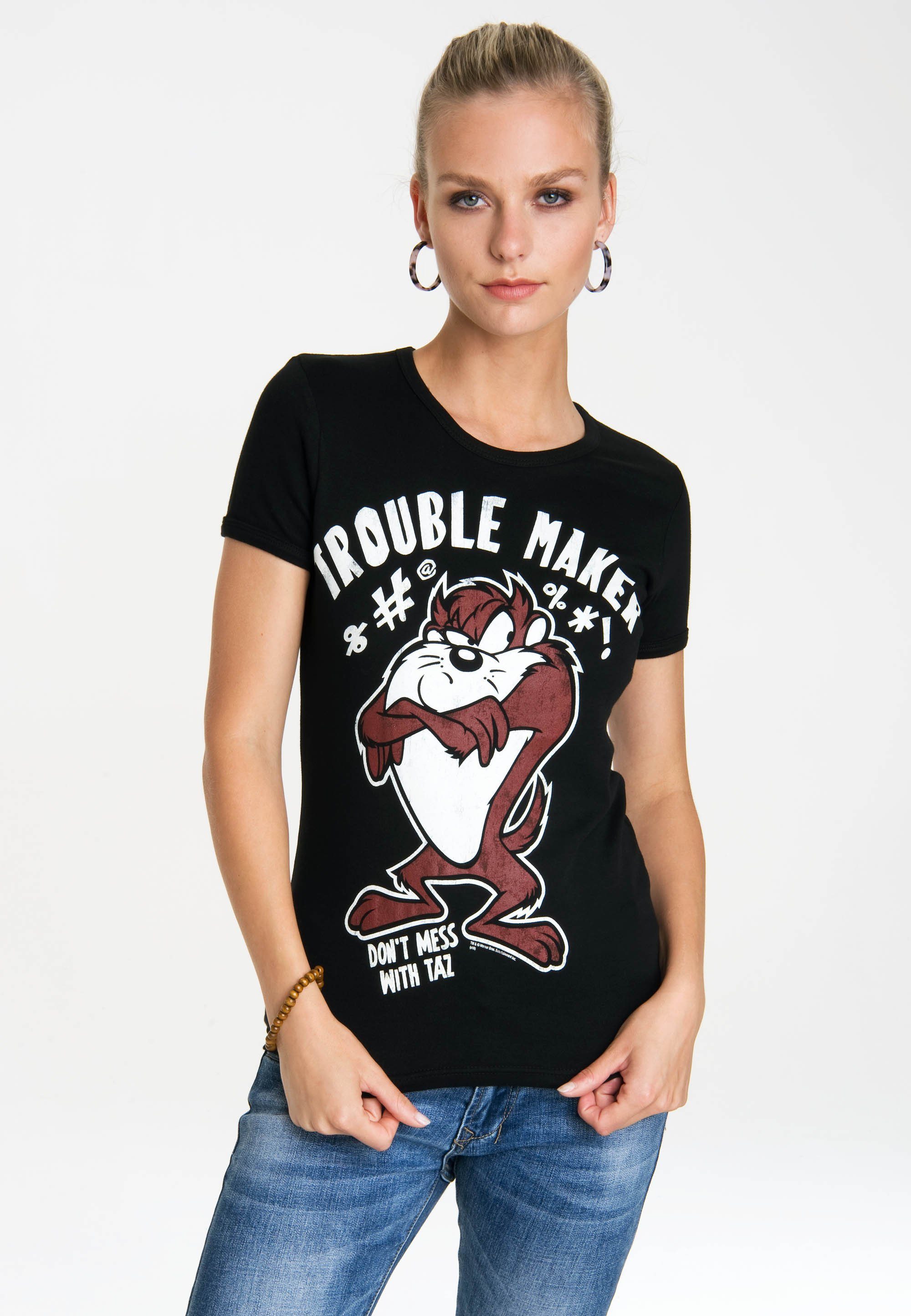 LOGOSHIRT T-Shirt Looney Tunes mit lizenziertem Originaldesign