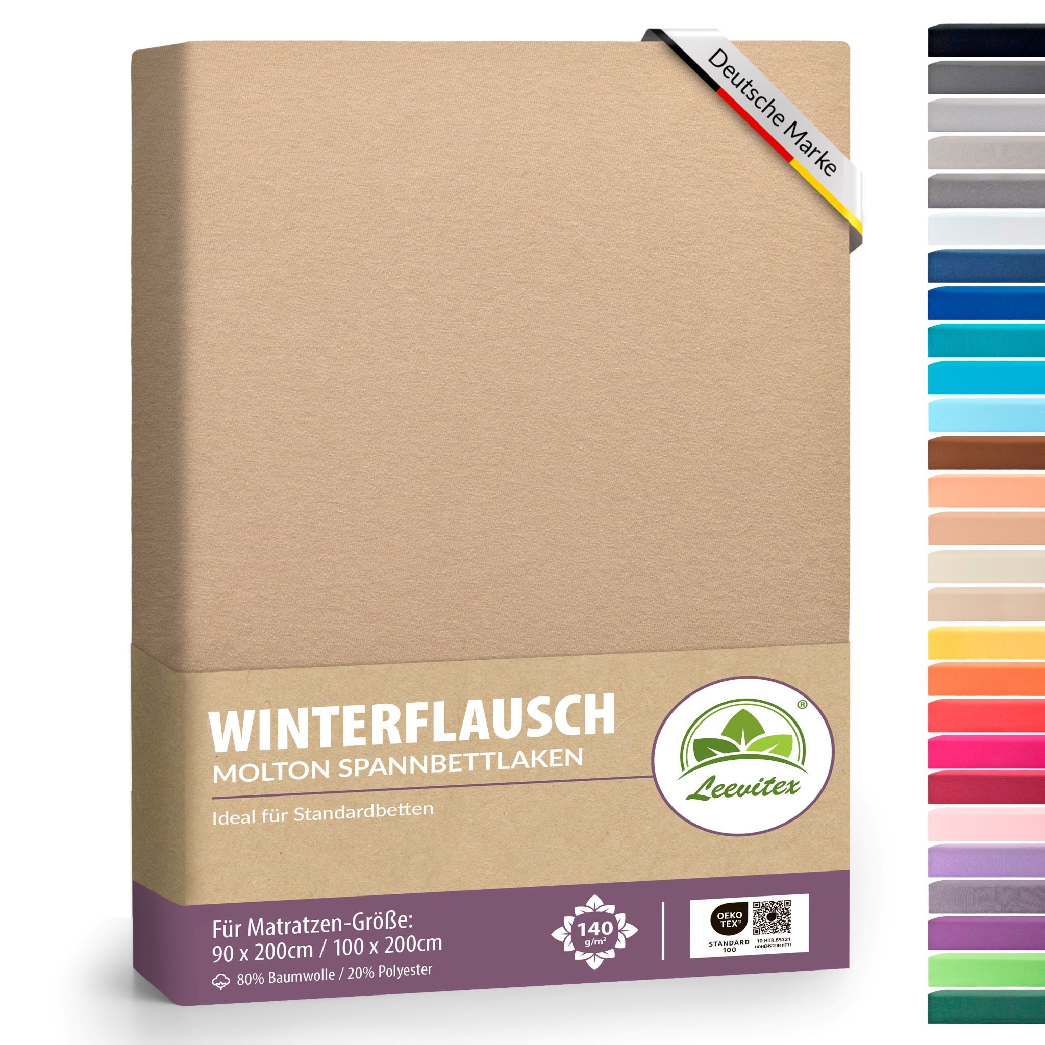 leevitex® Spannbettlaken für kalte Nächte – angenehm weich, passgenau, farb günstig online kaufen
