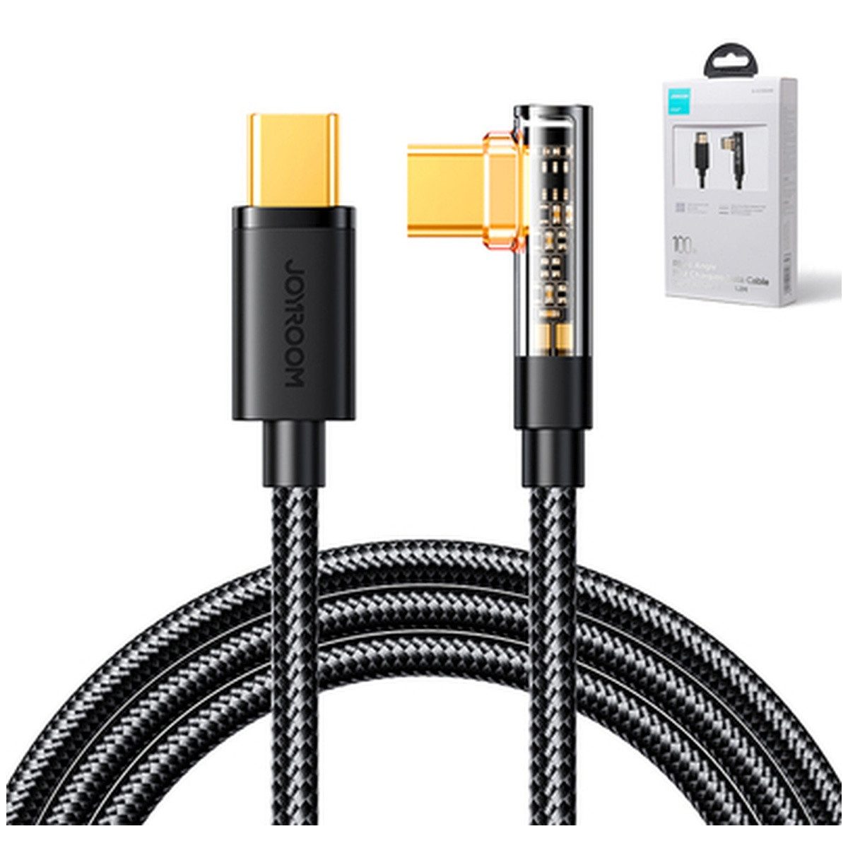 JOYROOM Joyroom Gaming Kabel S CC100A6 USB-C gewinkelt USB-C gerade Smartphone-Ladegerät