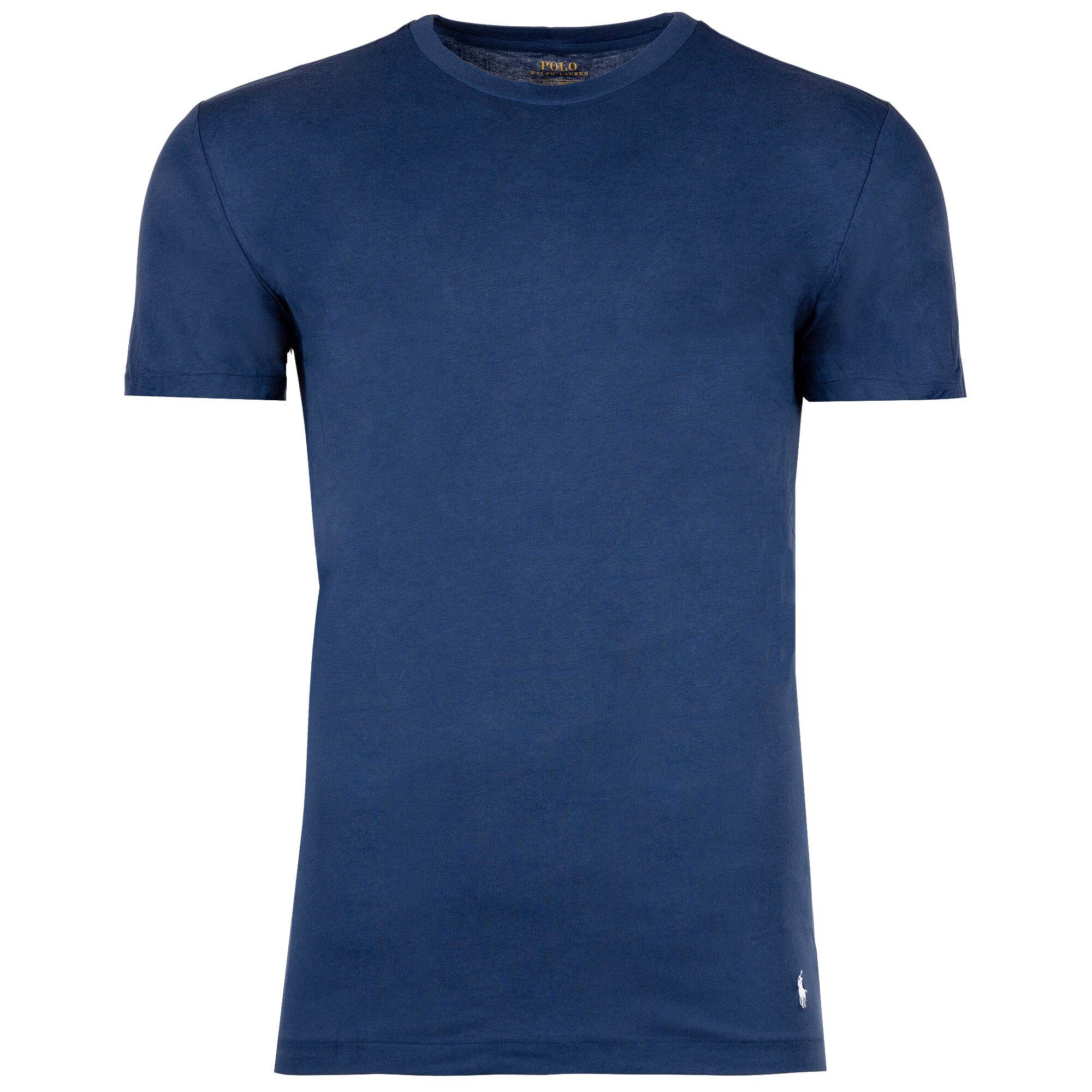 Polo Ralph 3-PACK-CREW Herren 3er CREW Pack Lauren Blau/Dunkelblau - T-Shirt T-Shirts