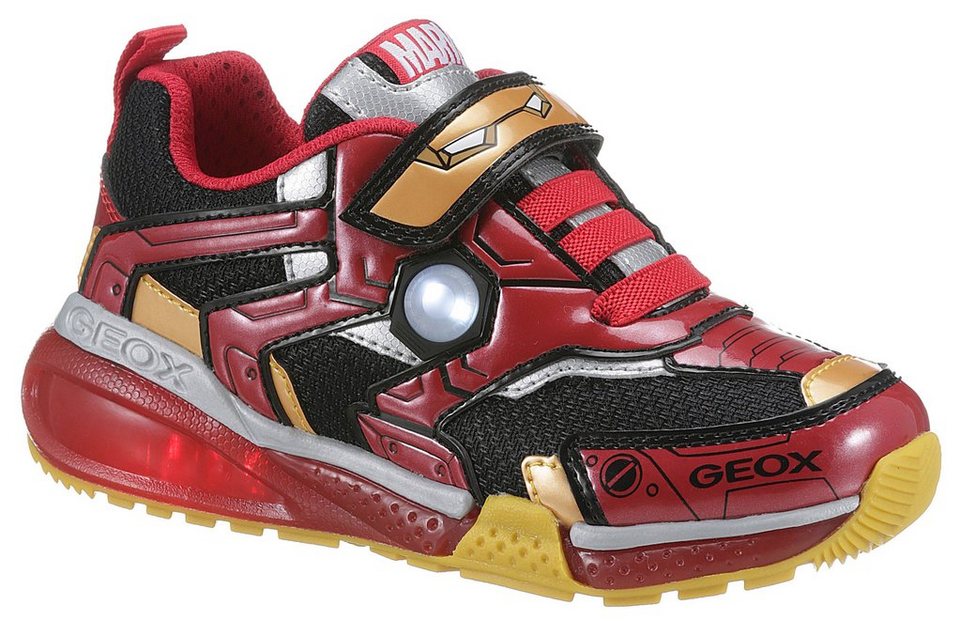 Geox Blinkschuh J BAYONYC BOY Sneaker mit Marvel-Motiv, Sneaker mit  Laufsohle aus Gummi