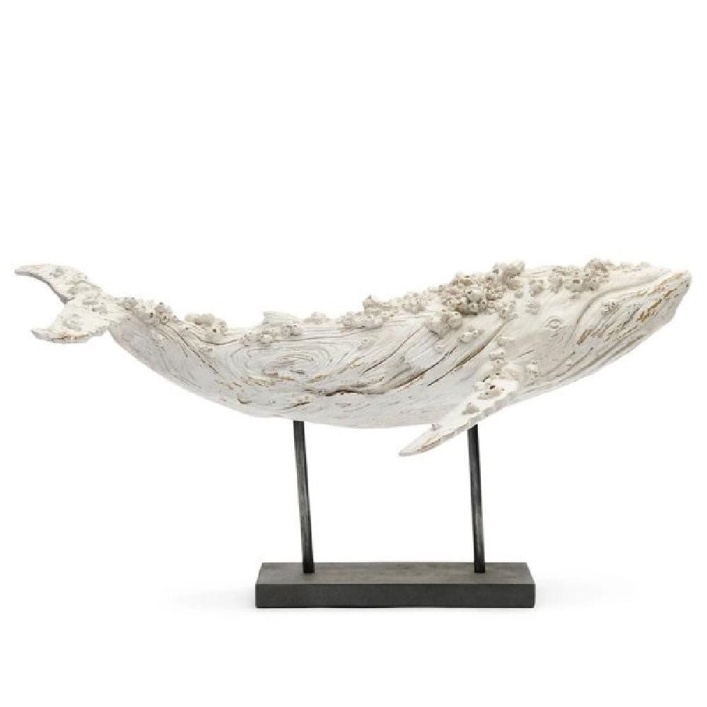 Skulptur Dekorationsobjekt Wal Figur Whale Statue (81cm)