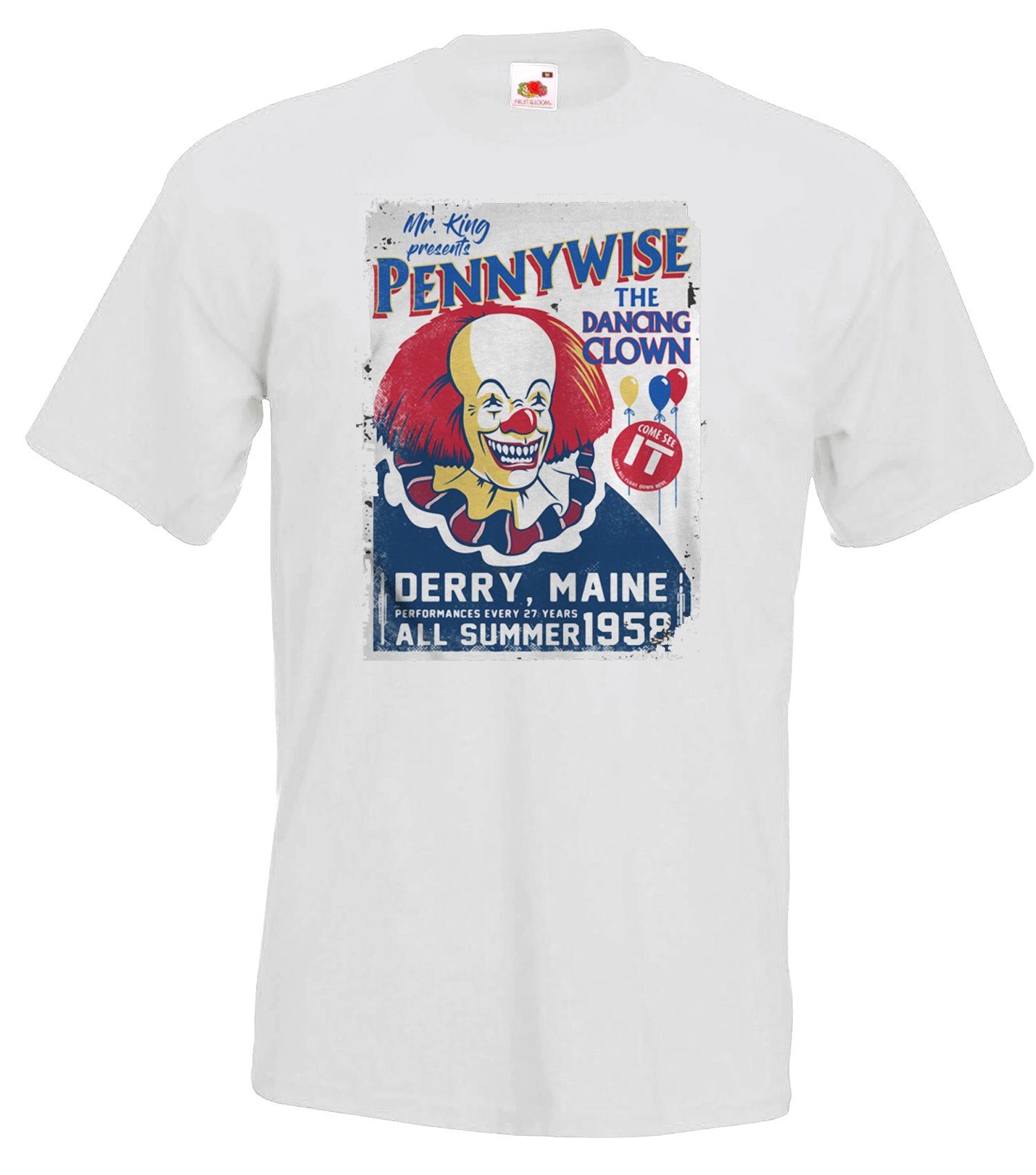 Youth Designz T-Shirt Pennywise Herren T-Shirt mit trendigem Frontprint Weiß