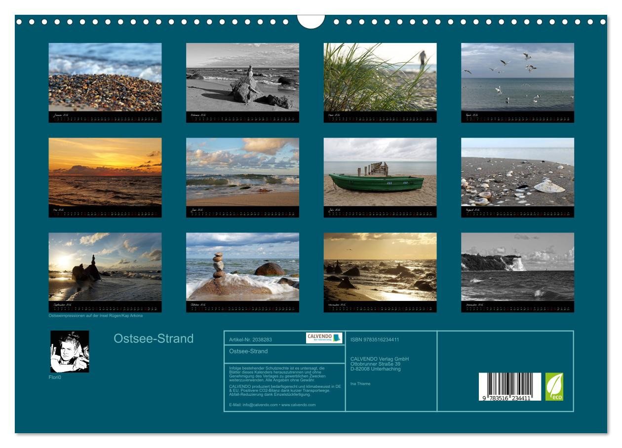 Thumbnail - CALVENDO Wandkalender Ostsee-Strand (Wandkalender 2026 DIN A3 quer), CALVENDO Monatskalender