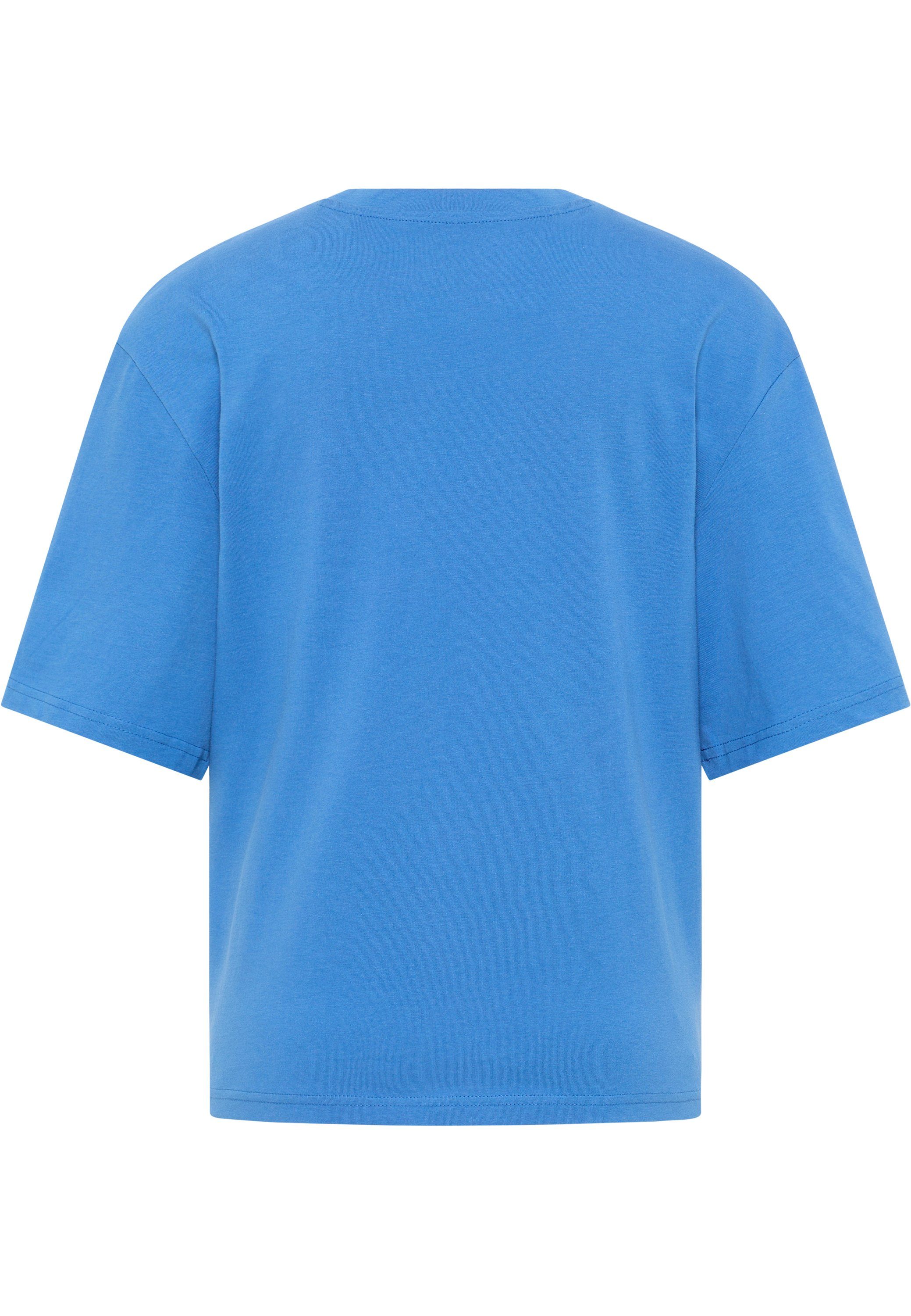 MUSTANG Kurzarmshirt Mustang T-Shirt T-Shirt königsblau