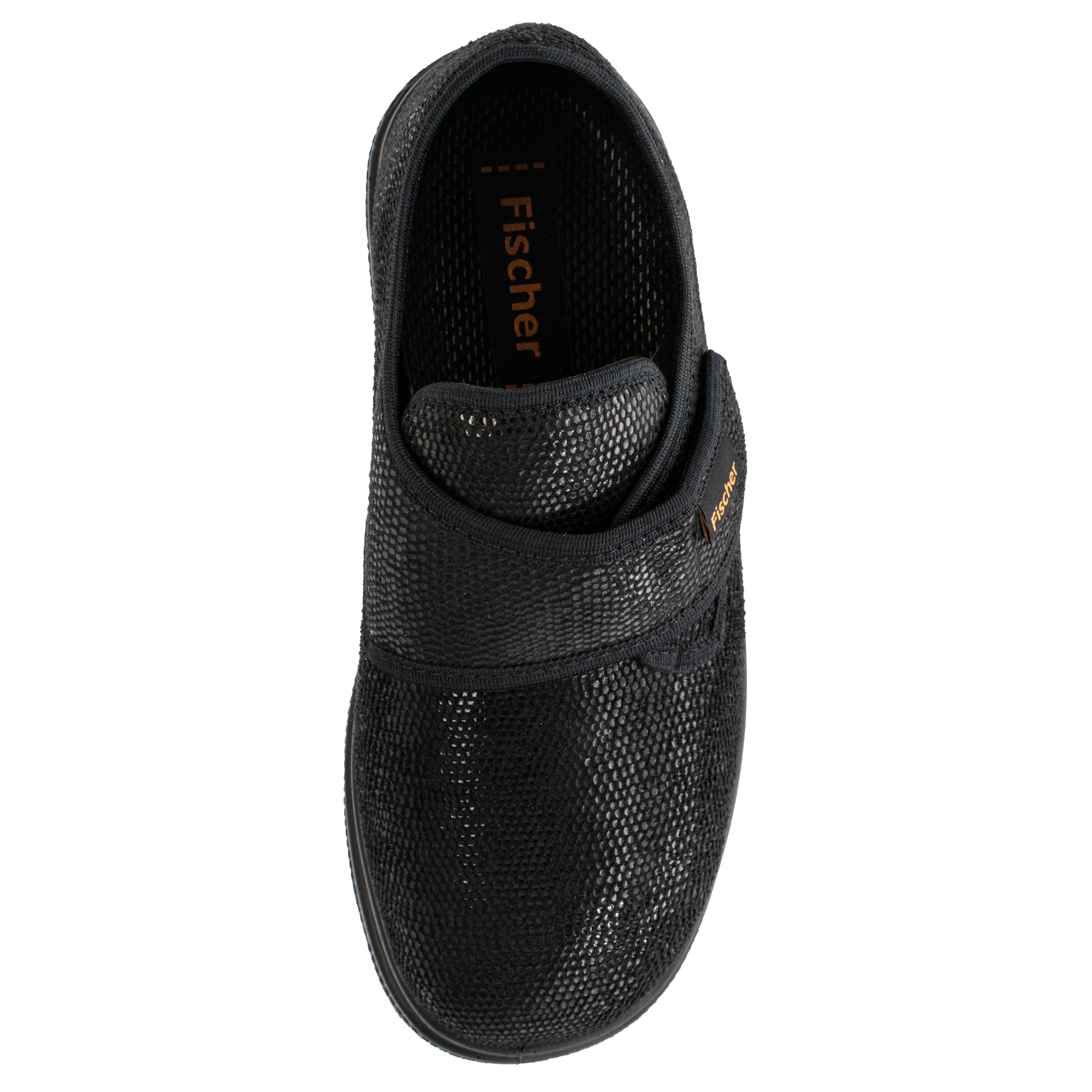 Fischer-Markenschuh Ortho Klettschuh mit Klettverschluss, Weite K, Frotteefutter, Reptilstretch – Bild 3 von 5