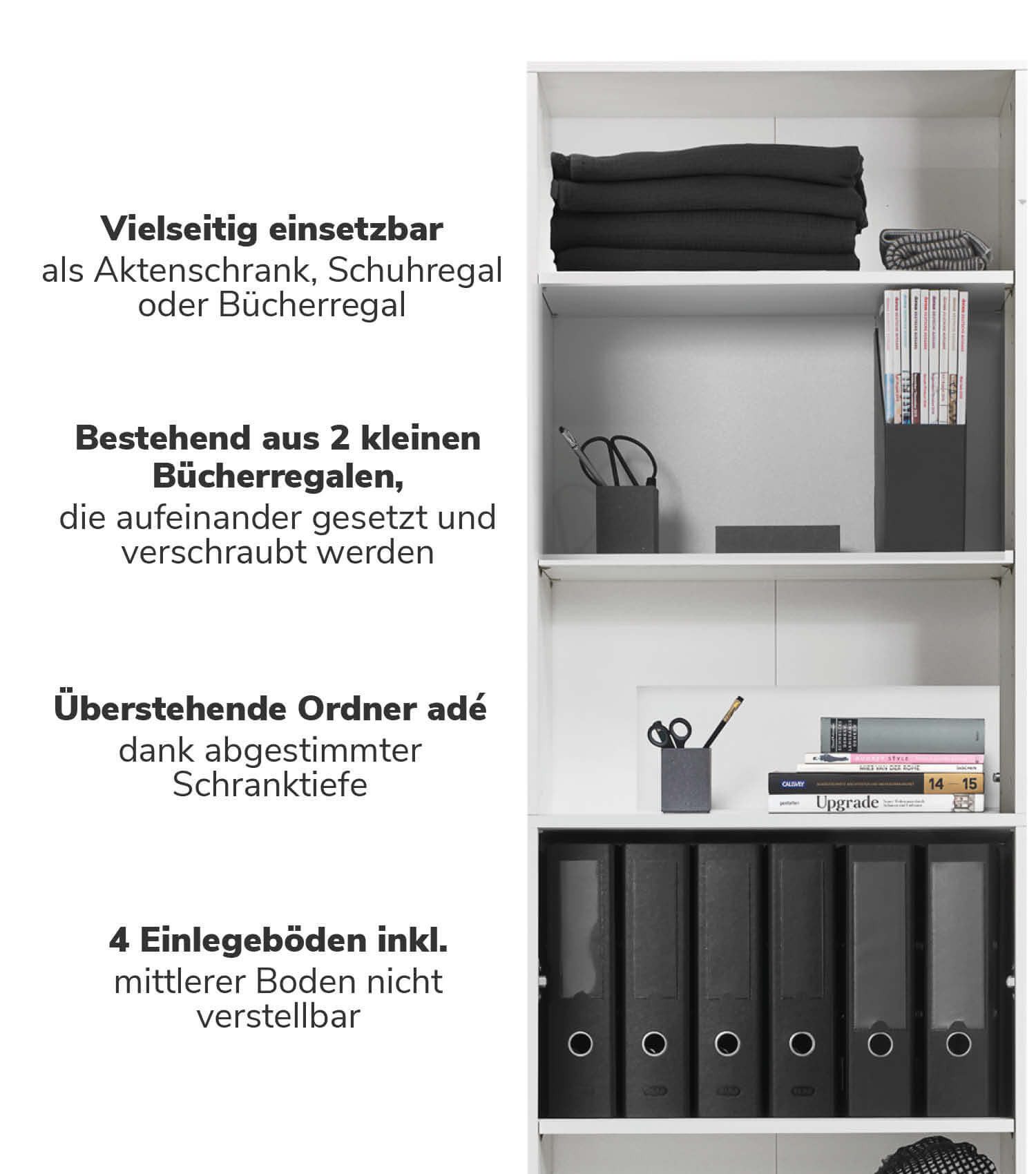 mokebo Bücherregal Der Bücherwurm, 180cm Höhe, günstig online kaufen