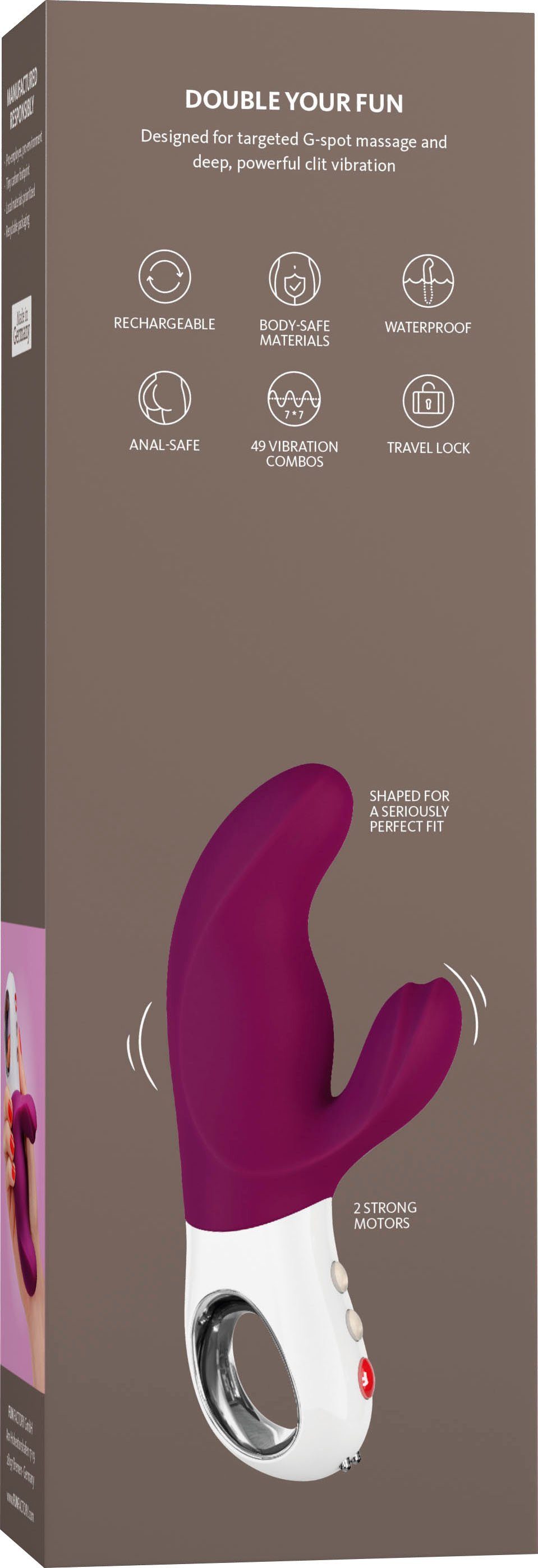 BI Fun MISS grape Doppel-Vibrator Factory