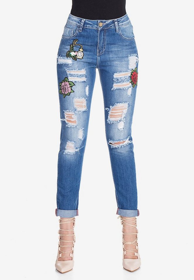 Cipo Baxx Slim Fit Jeans Im Destroyed Look In Slim Fit Online Kaufen Otto