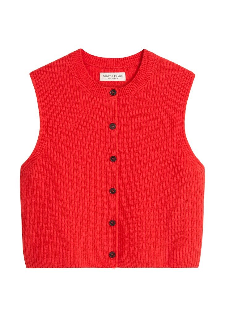 Marc O'Polo Strickcape Marc O' Polo Women / Da. Weste / Vest, sleeveless, round-neck